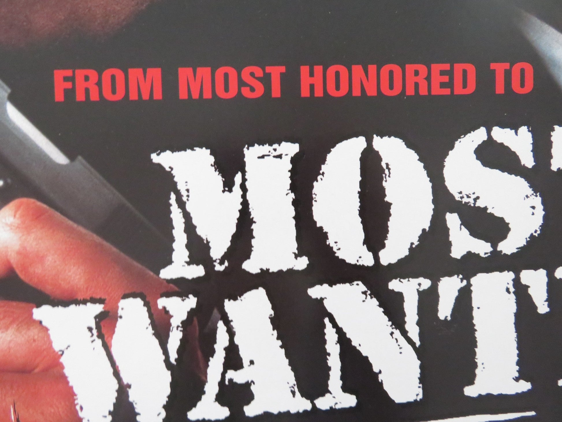 MOST WANTED VHS POSTER ROLLED JON VOIGHT KEENEN IVORY WAYANS 1997 Rendezvous Cinema Movie posters