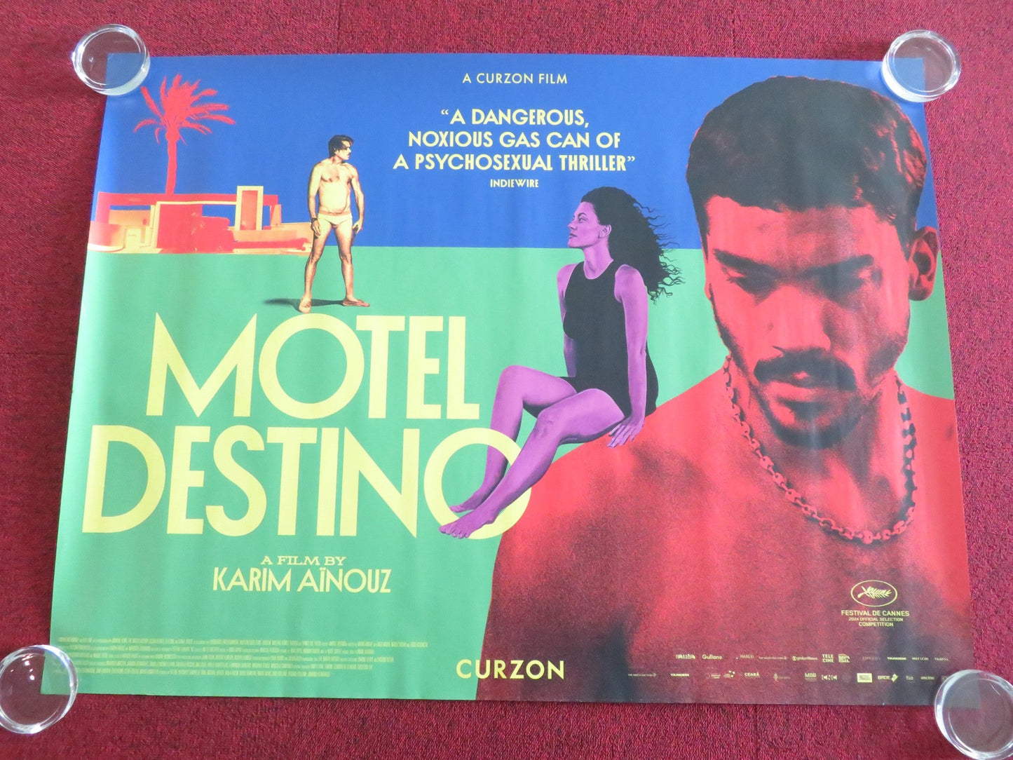 MOTEL DESTINO UK QUAD ROLLED POSTER IAGO XAVIER NATALY ROCHA 2024 - Rendezvous Cinema