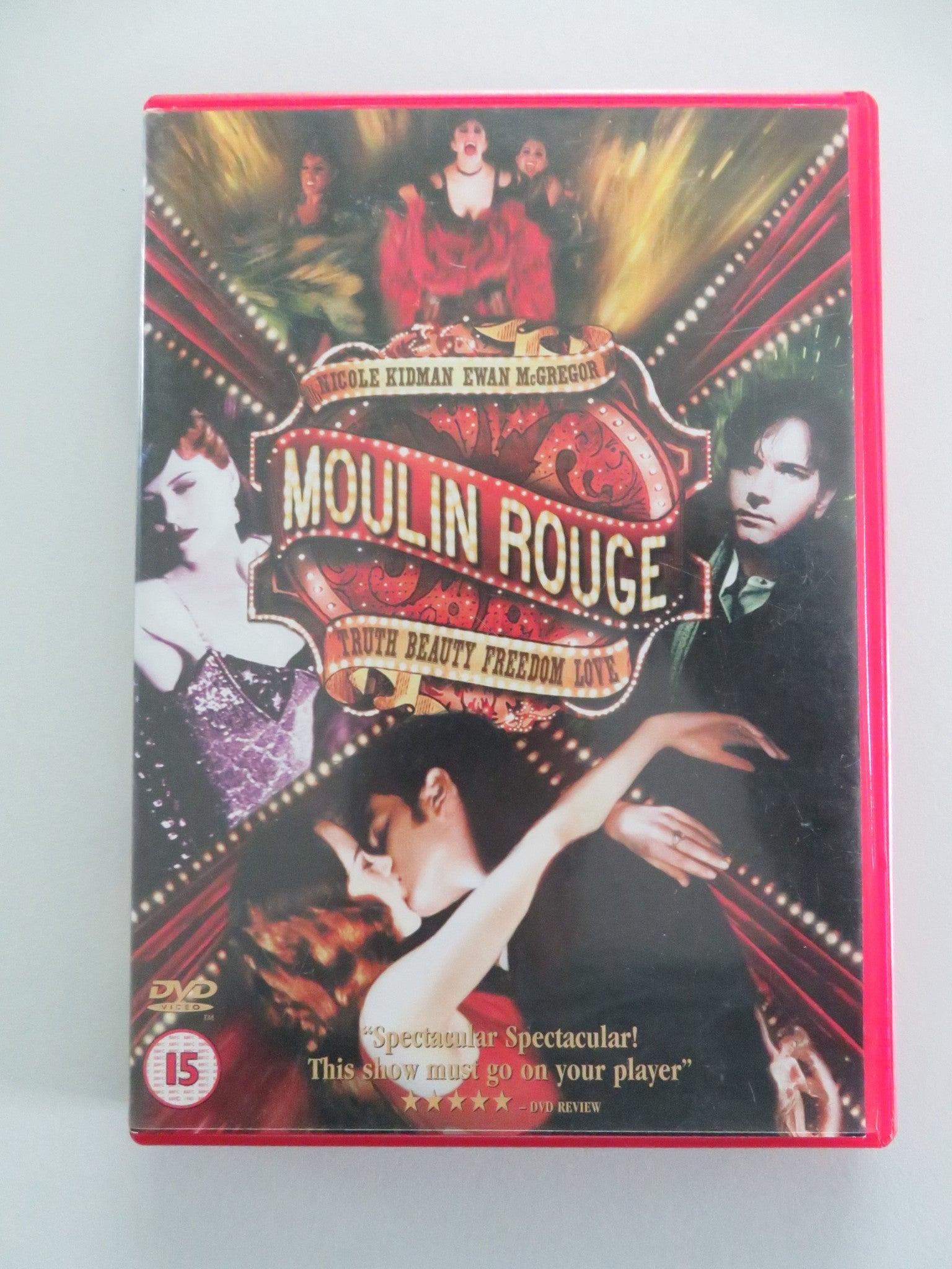 MOULIN ROUGE - B (DVD) EWAN MCGREGOR MICOLE KIDMAN 2001 REGION 2 Movie posters
