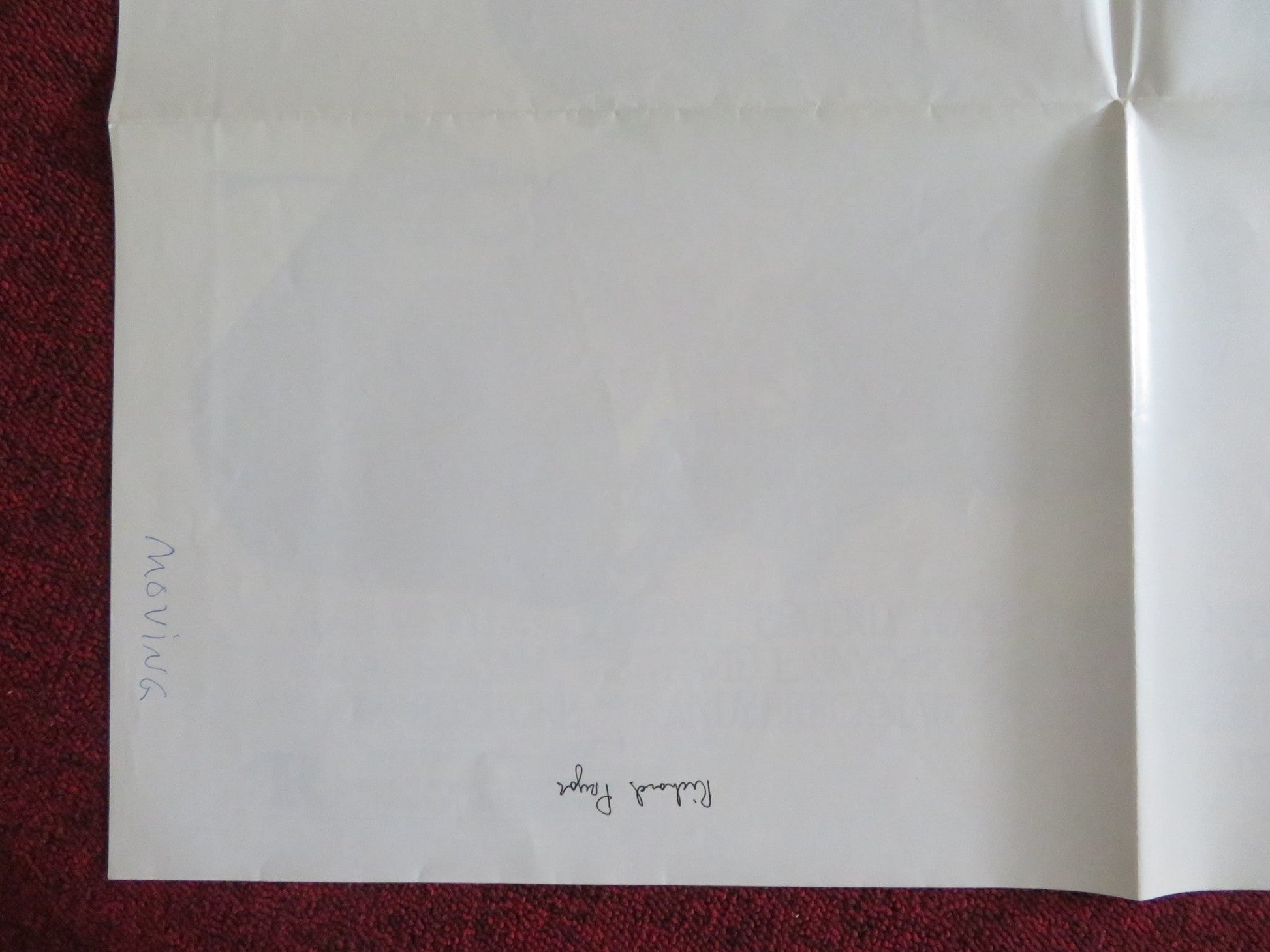 MOVING FOLDED US ONE SHEET POSTER RICHARD PRYOR BEVERLY TODD 1988 Rendezvous Cinema Movie posters