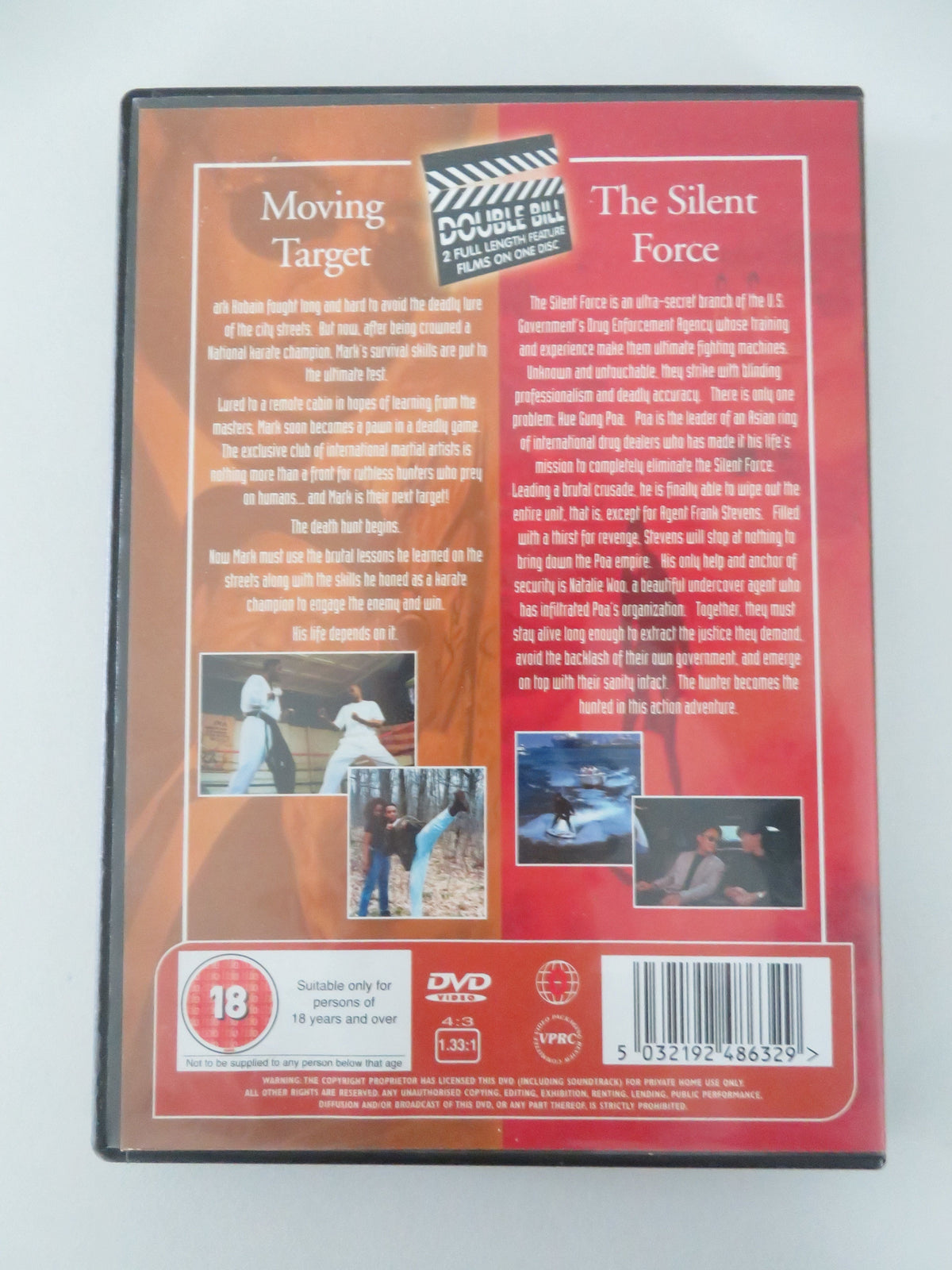 Moving Target and the Silent Force Double Bill (DVD) Greg Maye 1999 Region 0 Movie posters