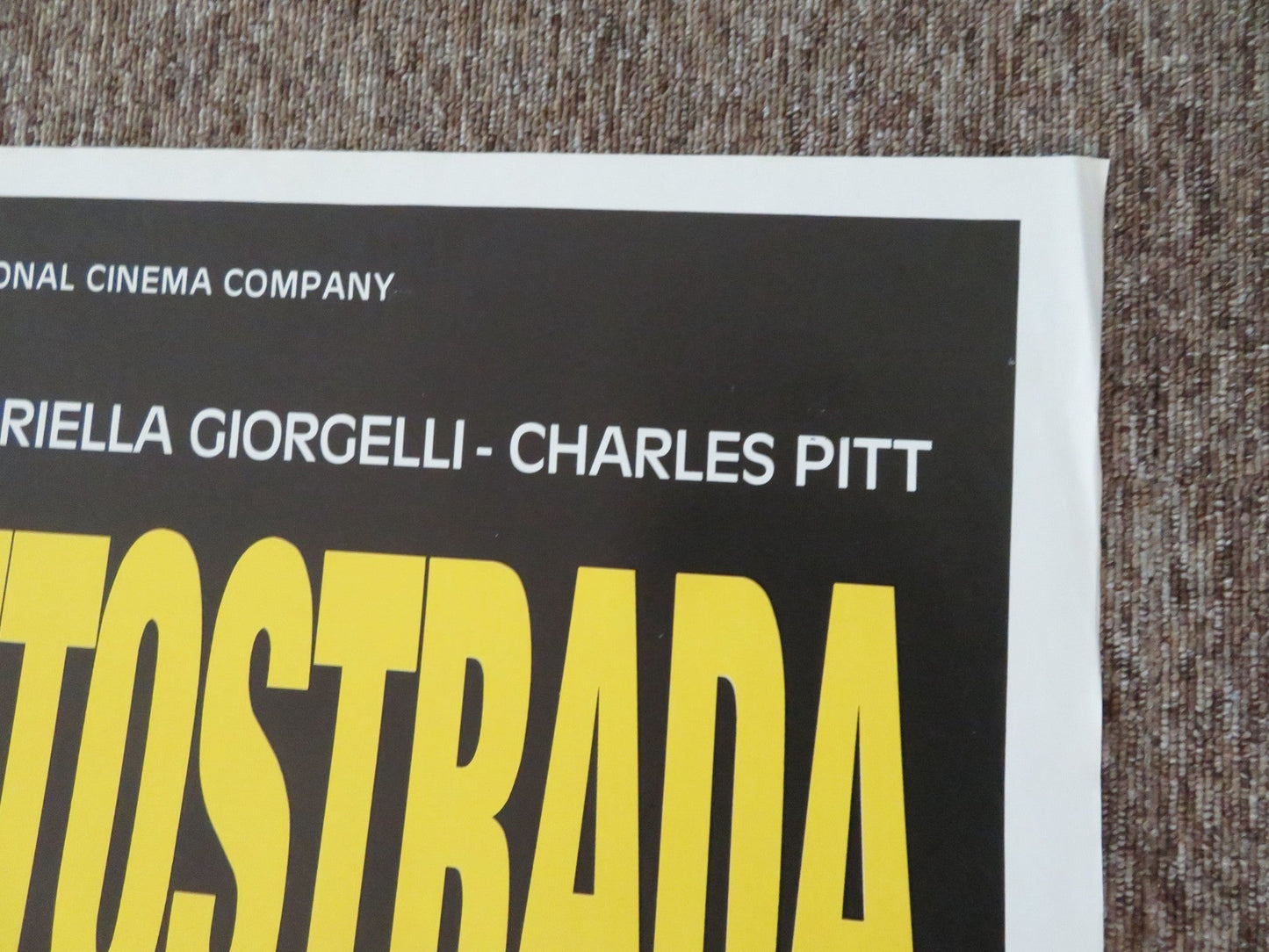 MOVING TARGET ITALIAN 2 FOGLIO POSTER ERNEST BORGNINE LINDA BLAIR 1989 Rendezvous Cinema Movie posters