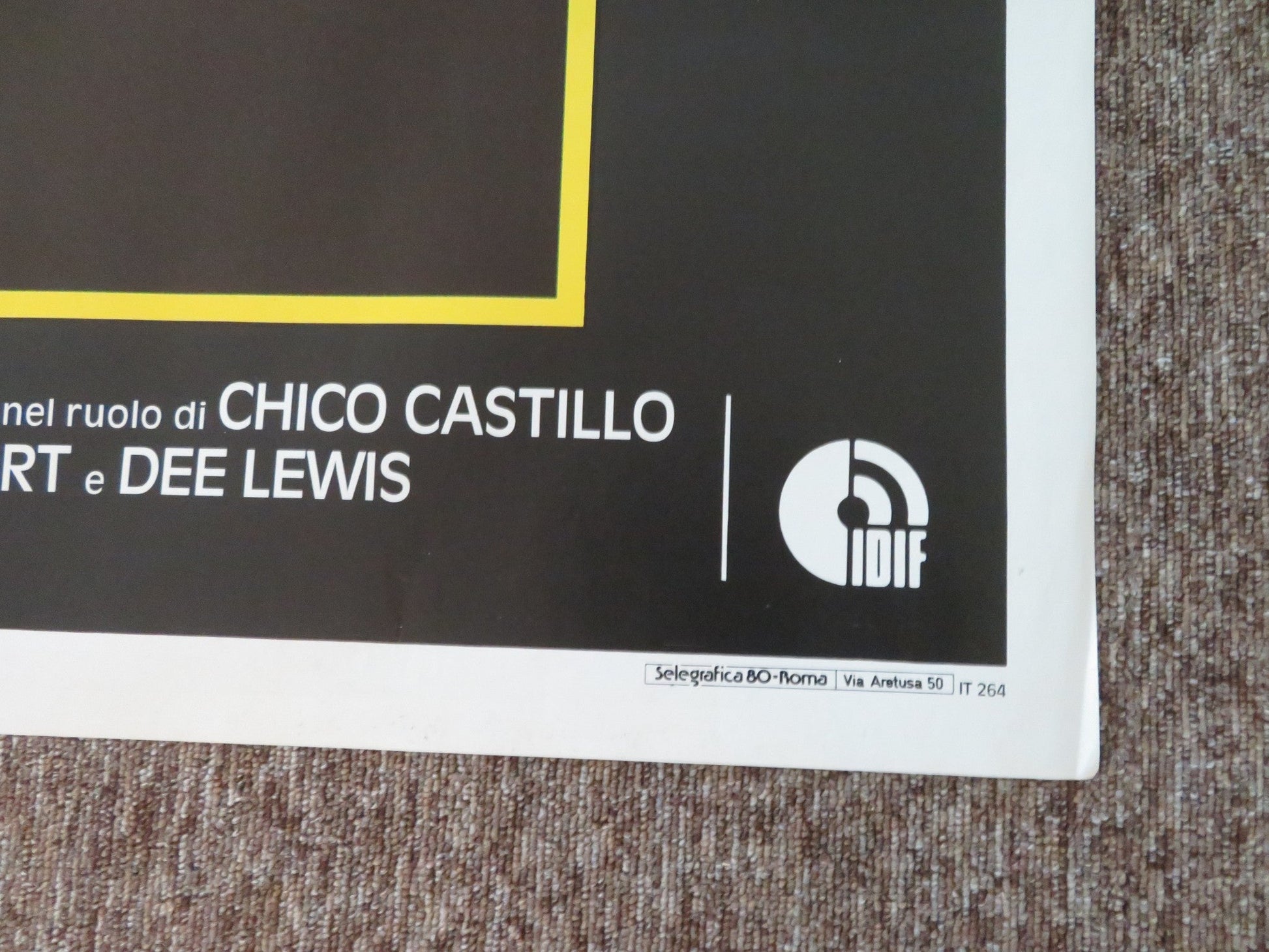 MOVING TARGET ITALIAN 2 FOGLIO POSTER ERNEST BORGNINE LINDA BLAIR 1989 Rendezvous Cinema Movie posters