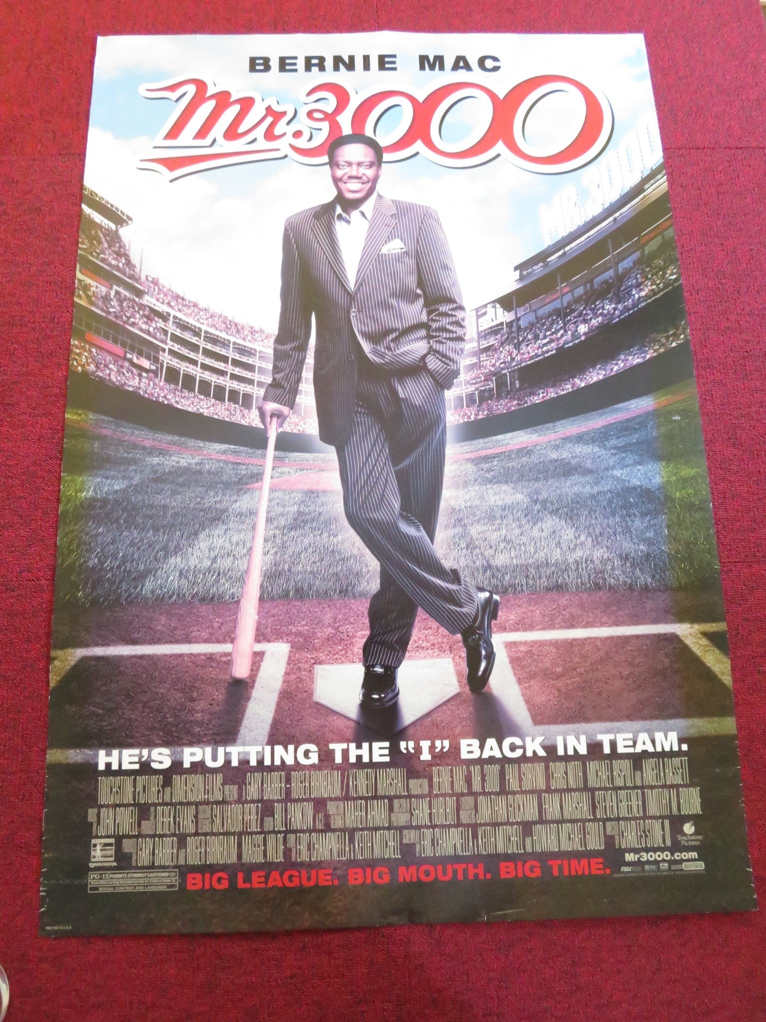 MR. 3000 US ONE SHEET ROLLED POSTER BERNIE MAC ANGELA BASSETT 2004 Rendezvous Cinema Movie posters
