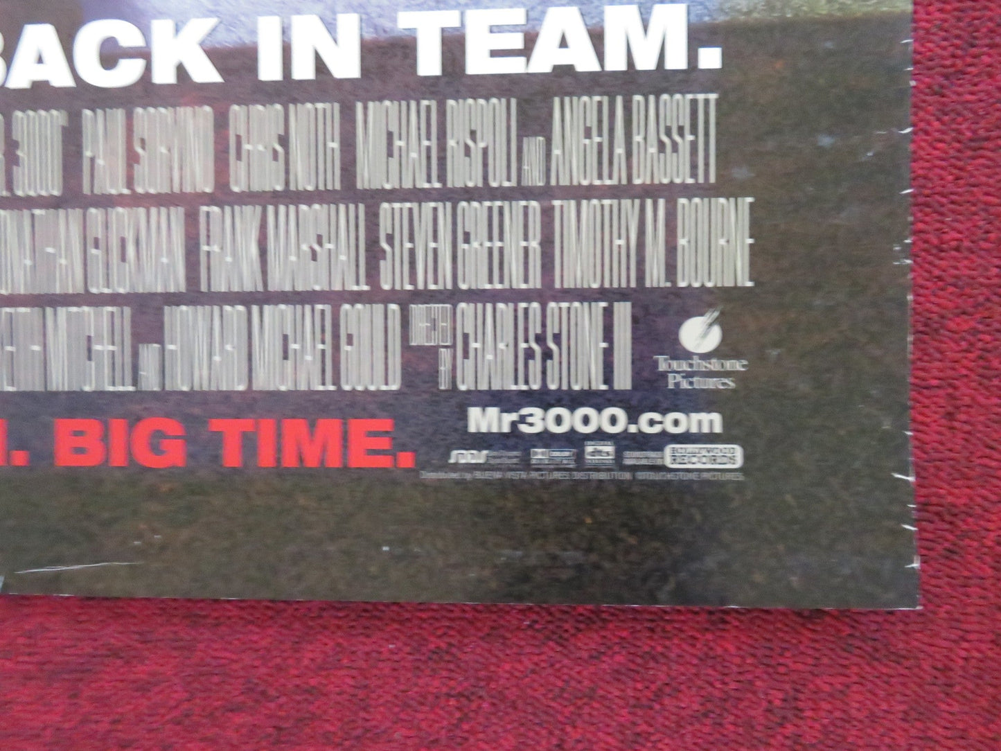 MR. 3000 US ONE SHEET ROLLED POSTER BERNIE MAC ANGELA BASSETT 2004 Rendezvous Cinema Movie posters