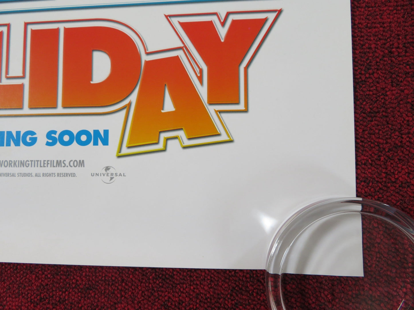 MR. BEAN'S HOLIDAY US ONE SHEET ROLLED POSTER ROWAN ATKINSON S. PEMBERTON 2007 Rendezvous Cinema Movie posters