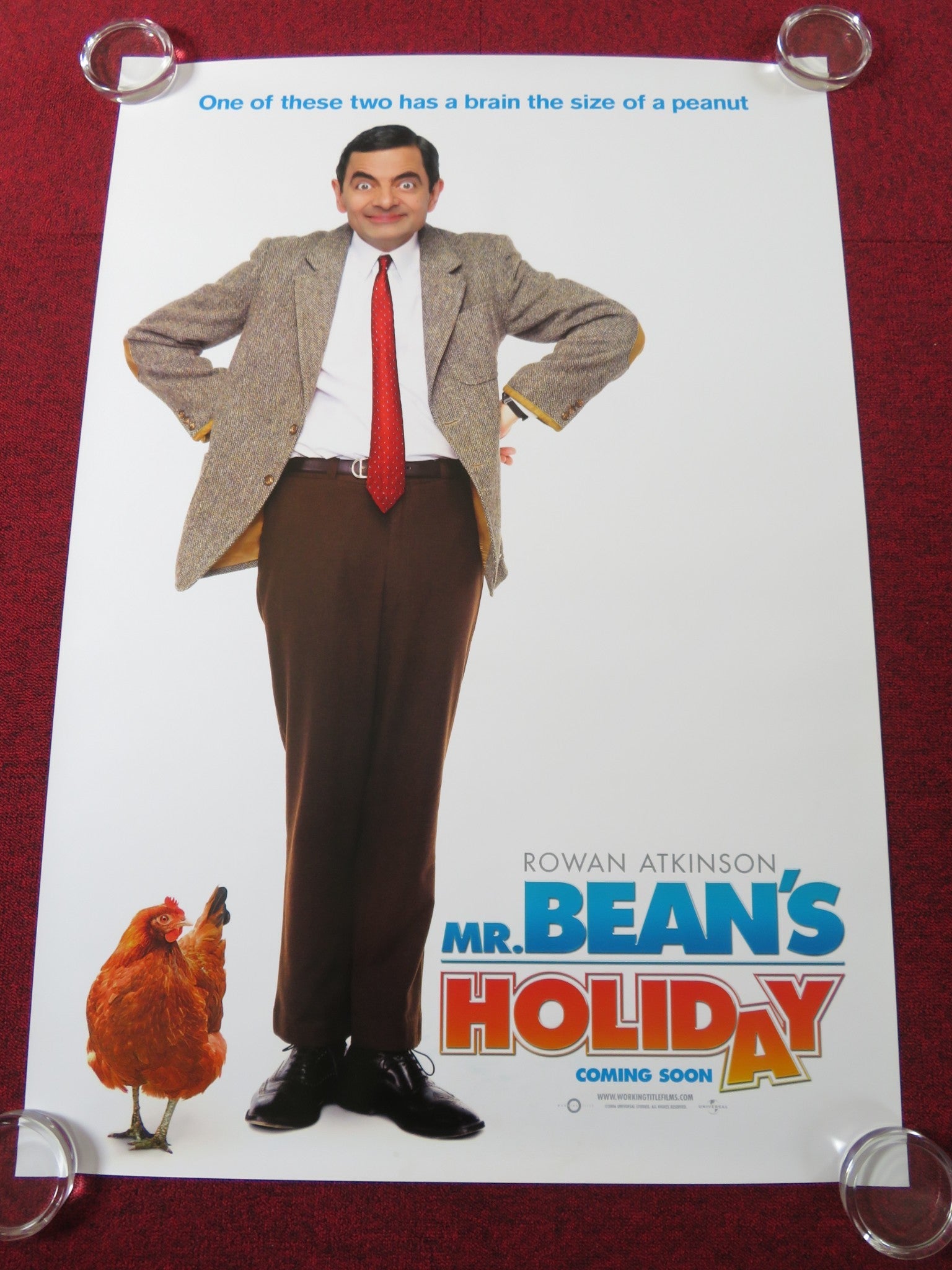 MR. BEAN'S HOLIDAY US ONE SHEET ROLLED POSTER ROWAN ATKINSON S. PEMBERTON 2007 Rendezvous Cinema Movie posters