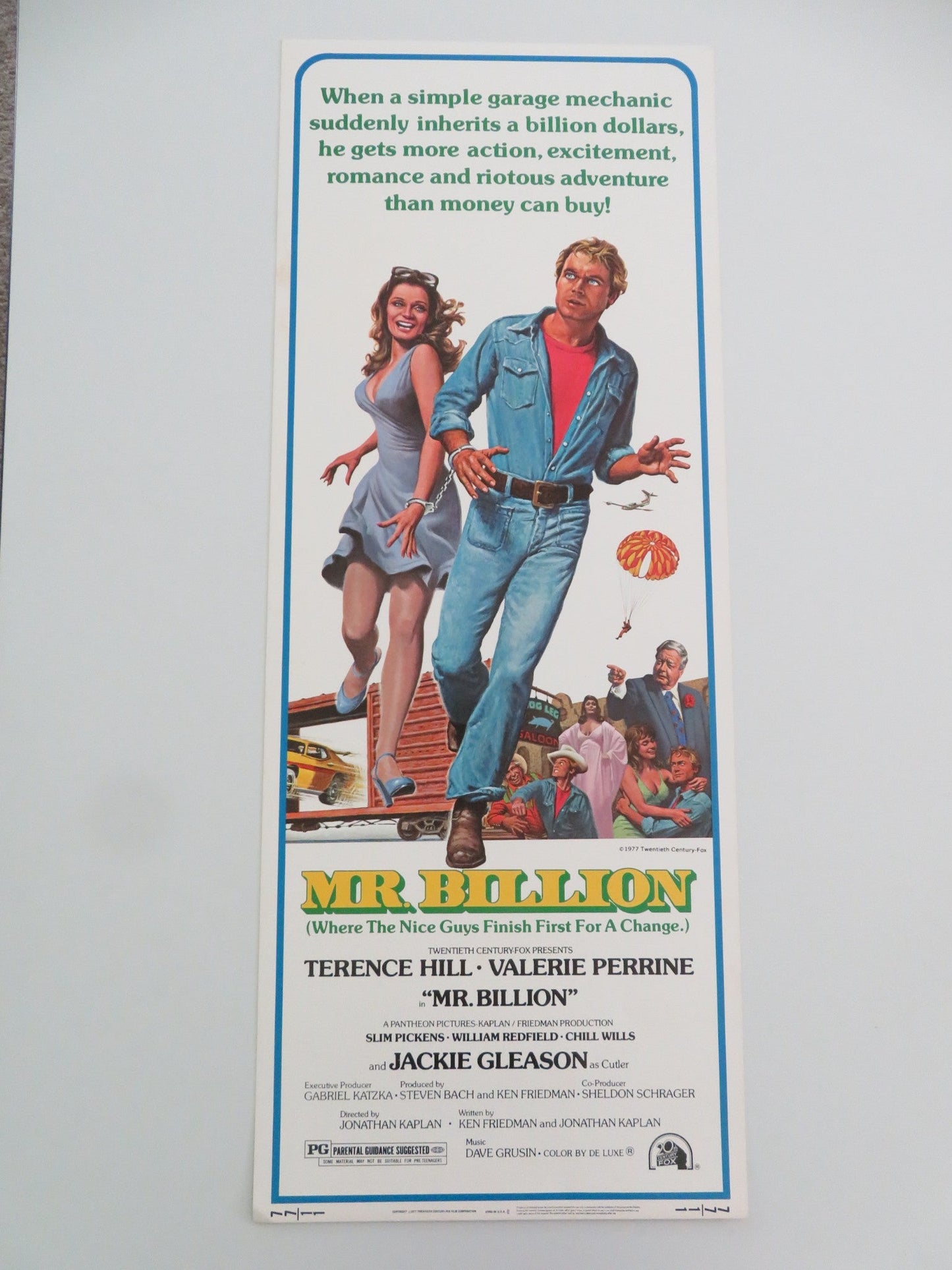 MR. BILLION US INSERT POSTER TERENCE HILL VALERIE PERRINE 1977 Movie posters