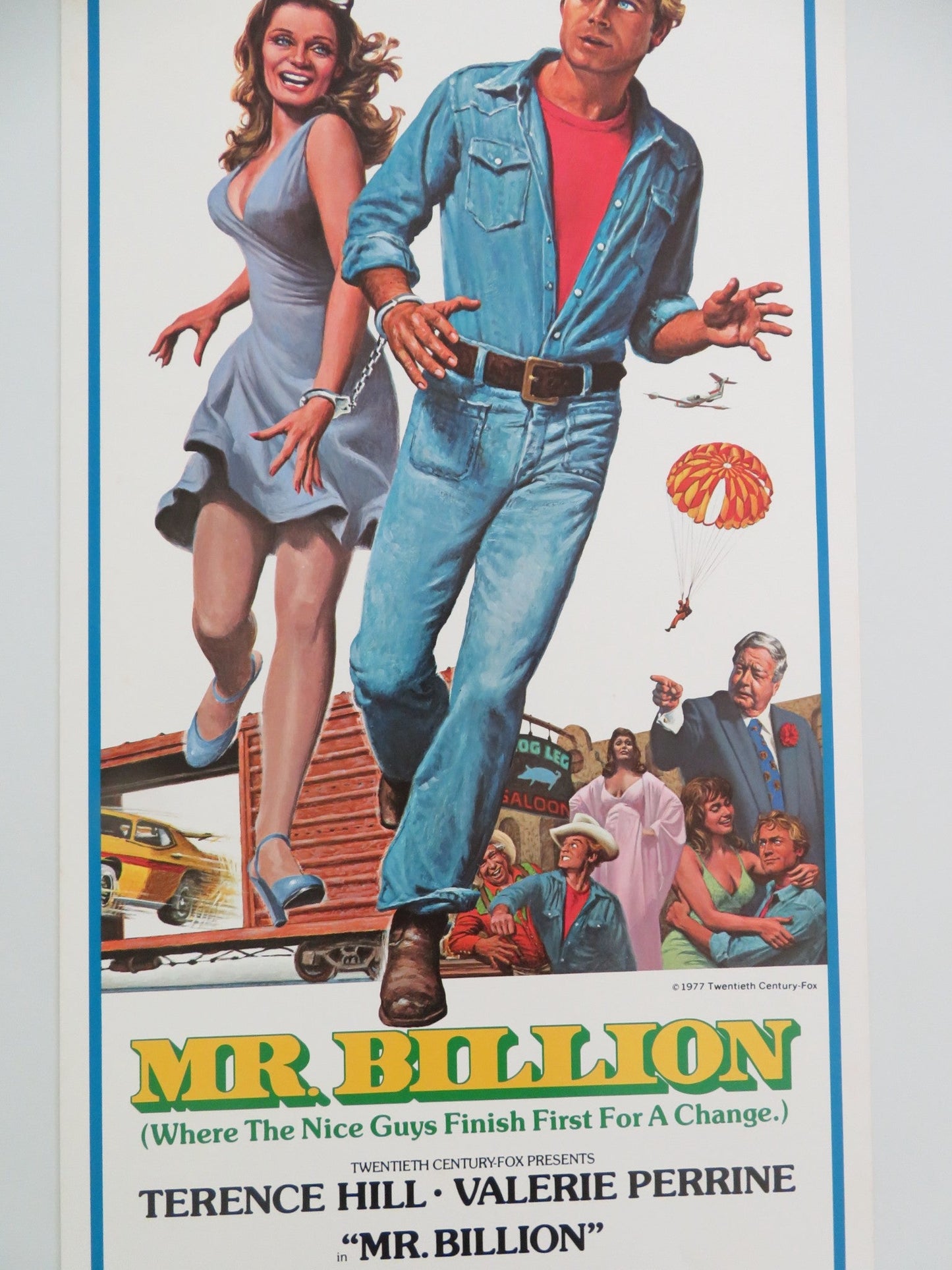 MR. BILLION US INSERT POSTER TERENCE HILL VALERIE PERRINE 1977 Movie posters