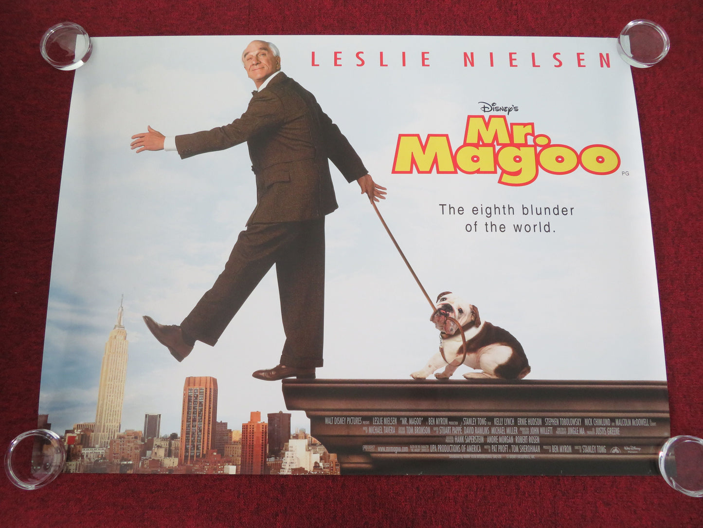 Mr. Magoo UK Quad Rolled Poster Disney Leslie Nielsen Kelly Lynch 1997 Movie posters