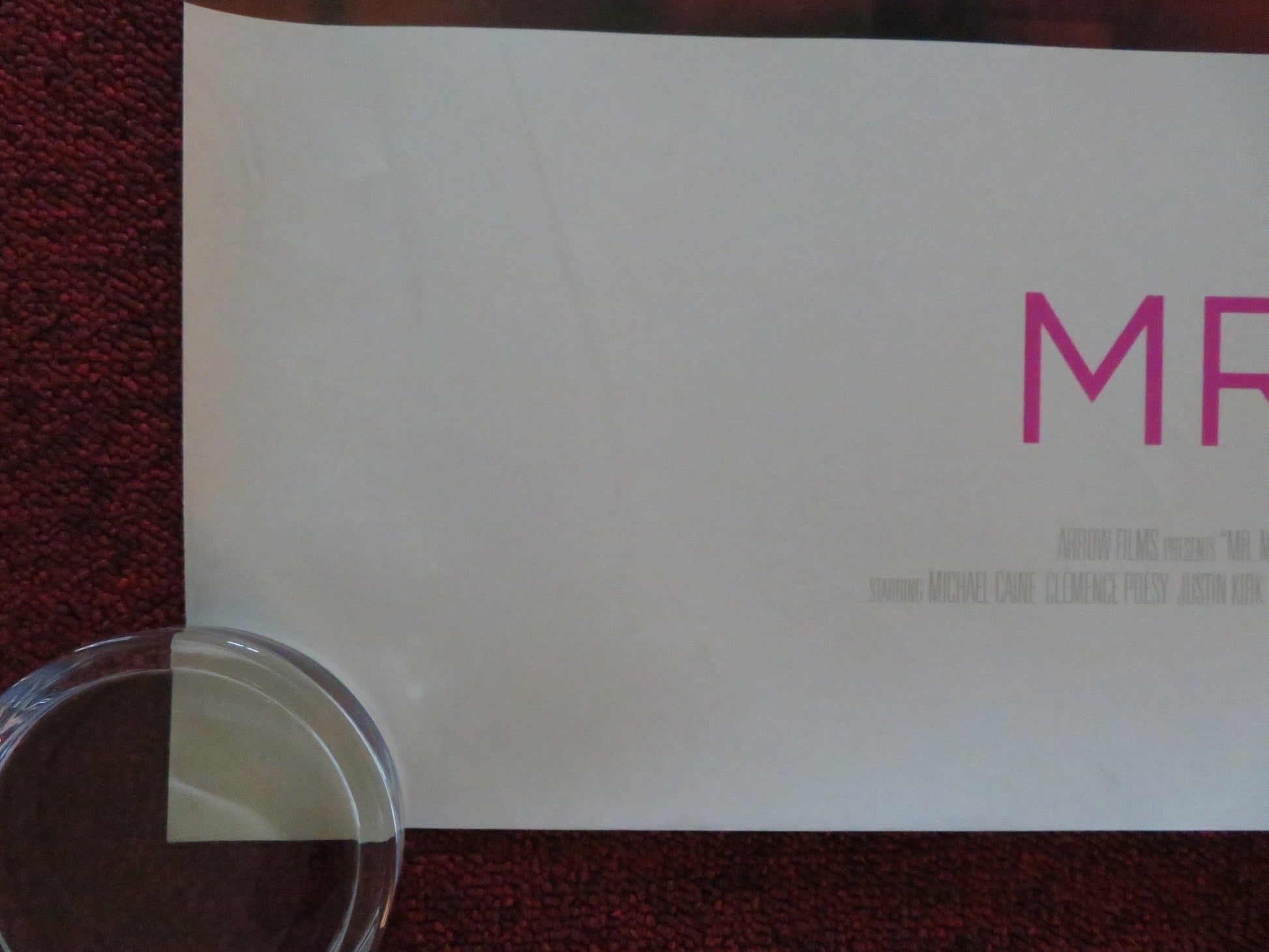 MR. MORGAN'S LAST LOVE UK QUAD ROLLED POSTER MICHAEL CAINE CLEMENCE POESY 2013 - Rendezvous Cinema
