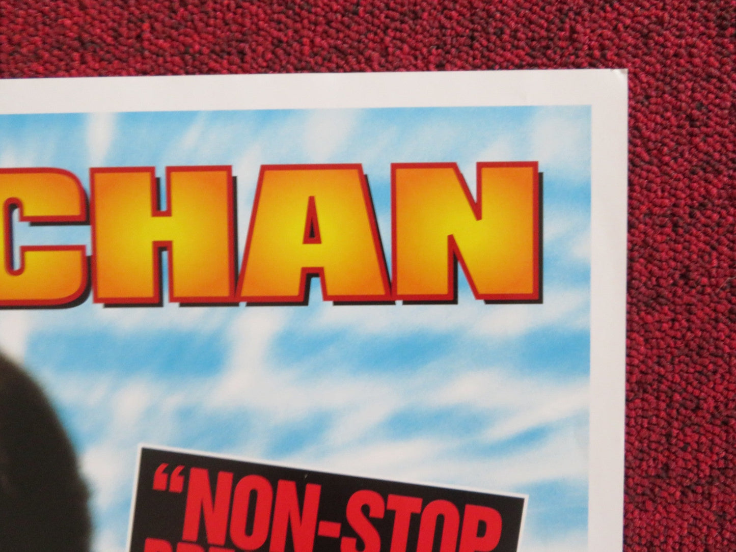 MR. NICE GUY VHS POSTER ROLLED JACKIE CHAN RICHARD NORTON 1997 Rendezvous Cinema Movie posters