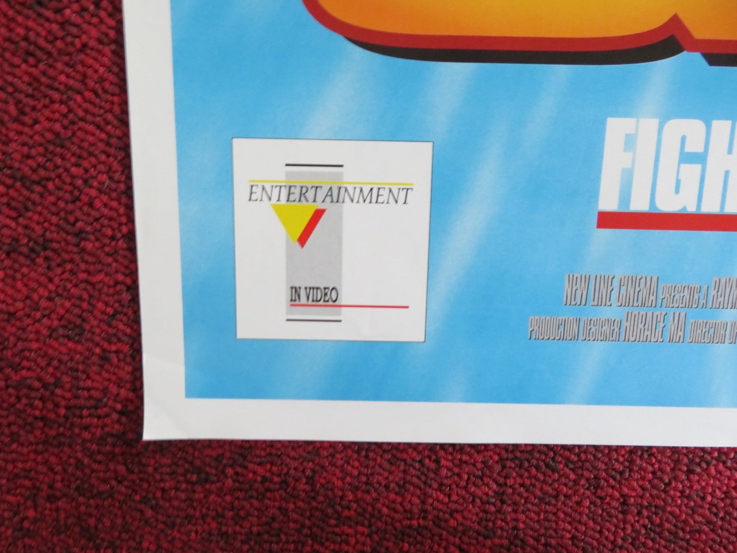 MR. NICE GUY VHS POSTER ROLLED JACKIE CHAN RICHARD NORTON 1997 Rendezvous Cinema Movie posters