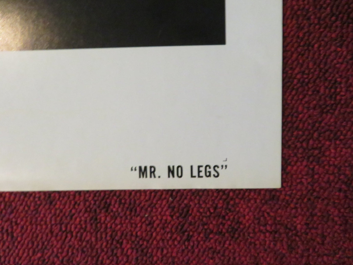 MR. NO LEGS FOLDED US ONE SHEET POSTER RICHARD JAECKEL RON SLINKER 1978 Rendezvous Cinema Movie posters