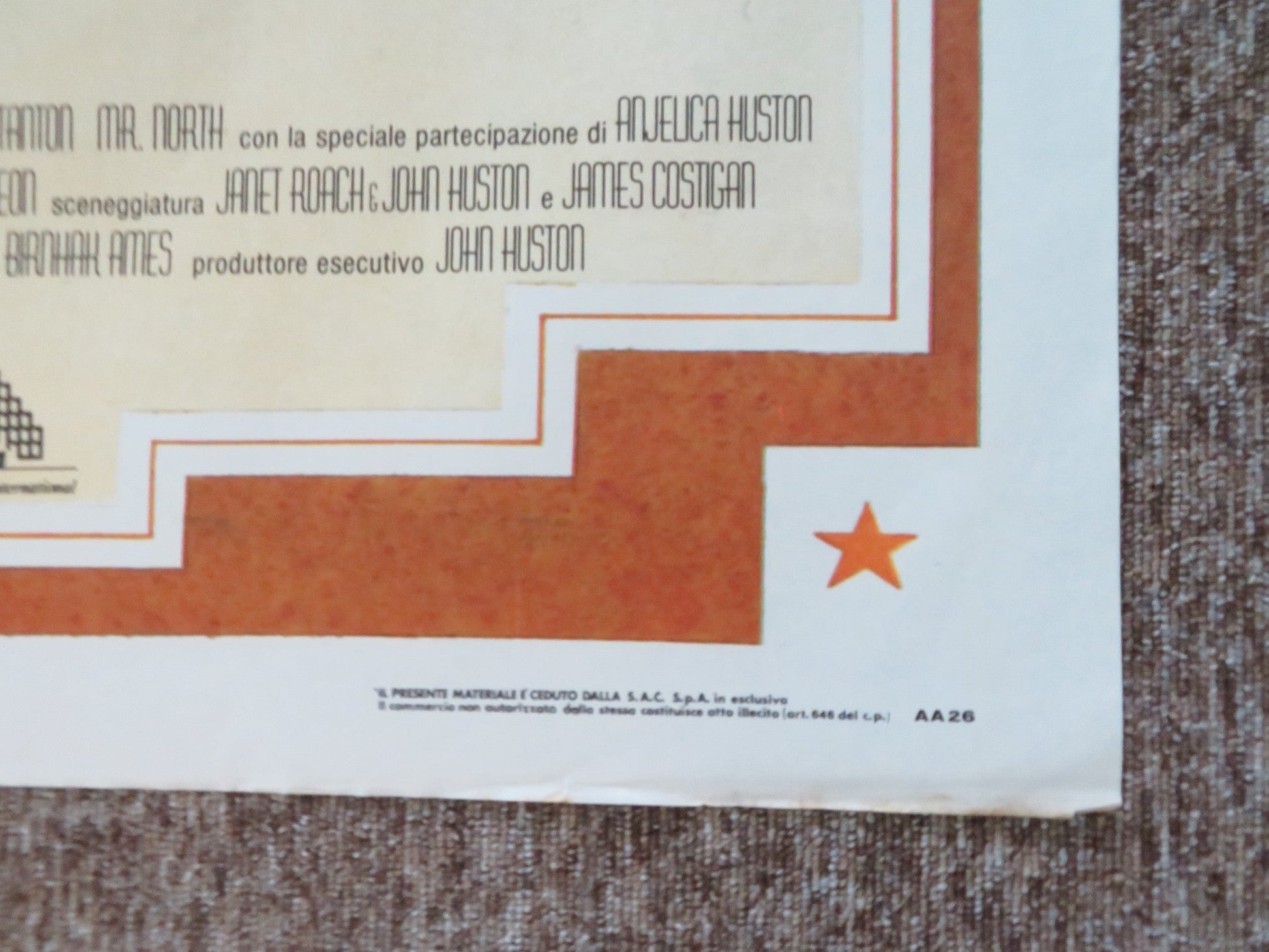 MR. NORTH - B ITALIAN 2 FOGLIO POSTER ANTHONY EDWARDS ROBERT MITCHUM 1988 Rendezvous Cinema Movie posters