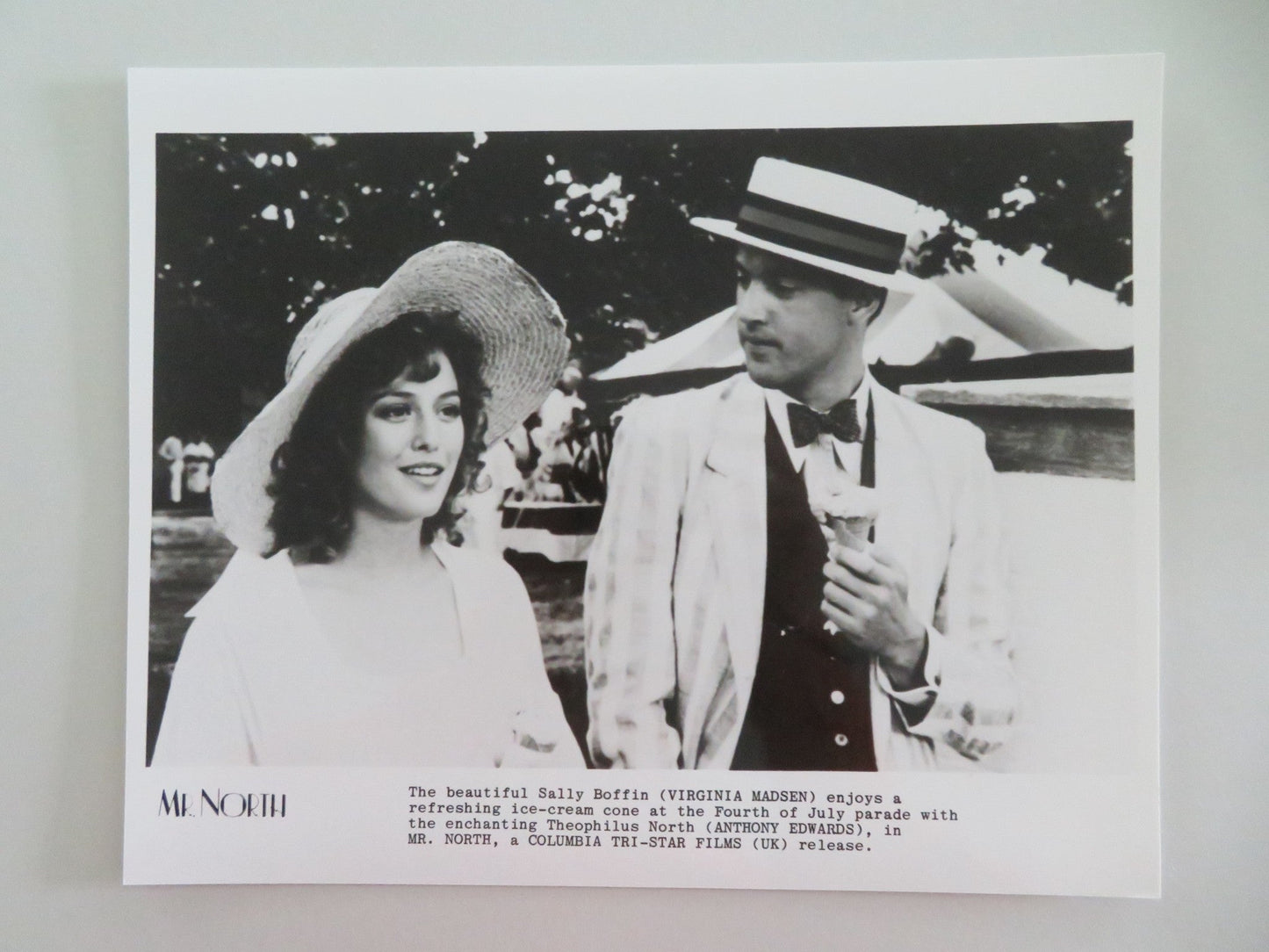 MR. NORTH MOVIE STILL PHOTO LOT OF 8 ROBERT MITCHUM ANJELICA HUSTON 1988 Movie posters