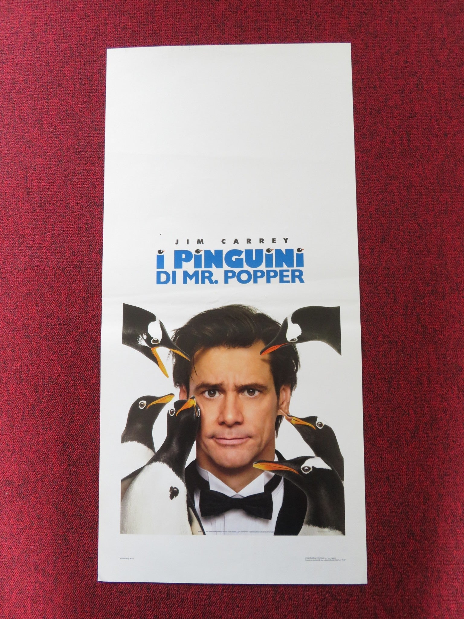 MR. POPPER'S PENGUINS ITALIAN LOCANDINA POSTER JIM CARREY 2011 Rendezvous Cinema Movie posters