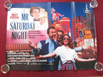 MR SATURDAY NIGHT UK QUAD ROLLED POSTER BILLY CRYSTAL HELEN HUNT 1992 Rendezvous Cinema Movie posters