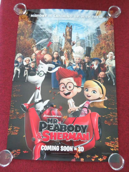 MR.PEABODY & SHERMAN ONE SHEET ROLLED POSTER TY BURRELL MAX CHARLES 2014 Movie posters