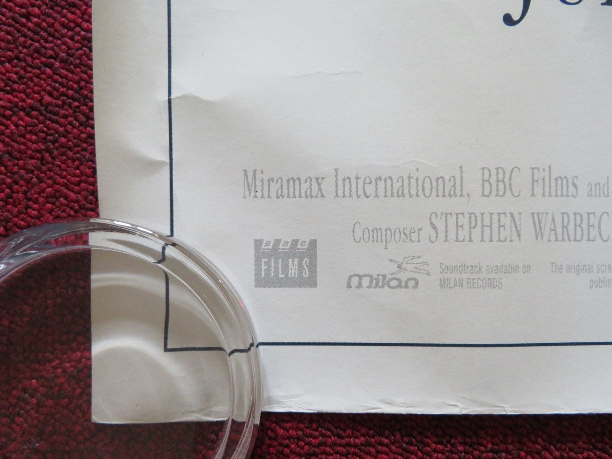 MRS. BROWN UK QUAD ROLLED POSTER JUDI DENCH BILLY CONNOLLY 1997 Rendezvous Cinema Movie posters