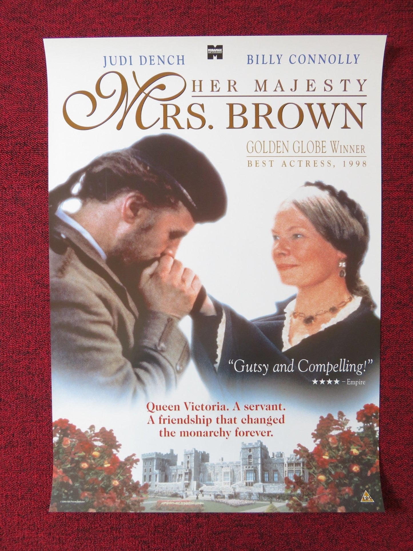 MRS. BROWN VHS VIDEO POSTER JUDI DENCH BILLY CONNOLLY 1997 Rendezvous Cinema Movie posters