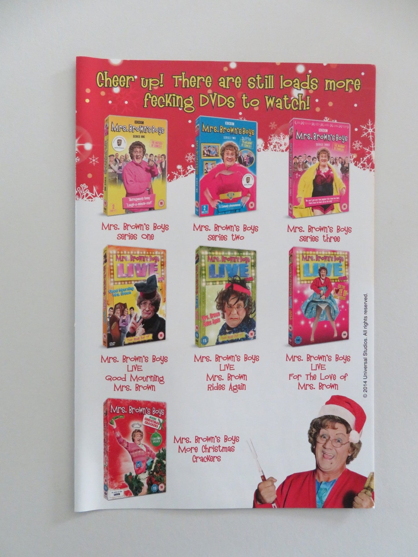 MRS. BROWN'S BOYS D'MOVIE (DVD) BRENDAN O'CARROLL DERMOT O'NEIL 2014 REGION 2, 4 Movie posters