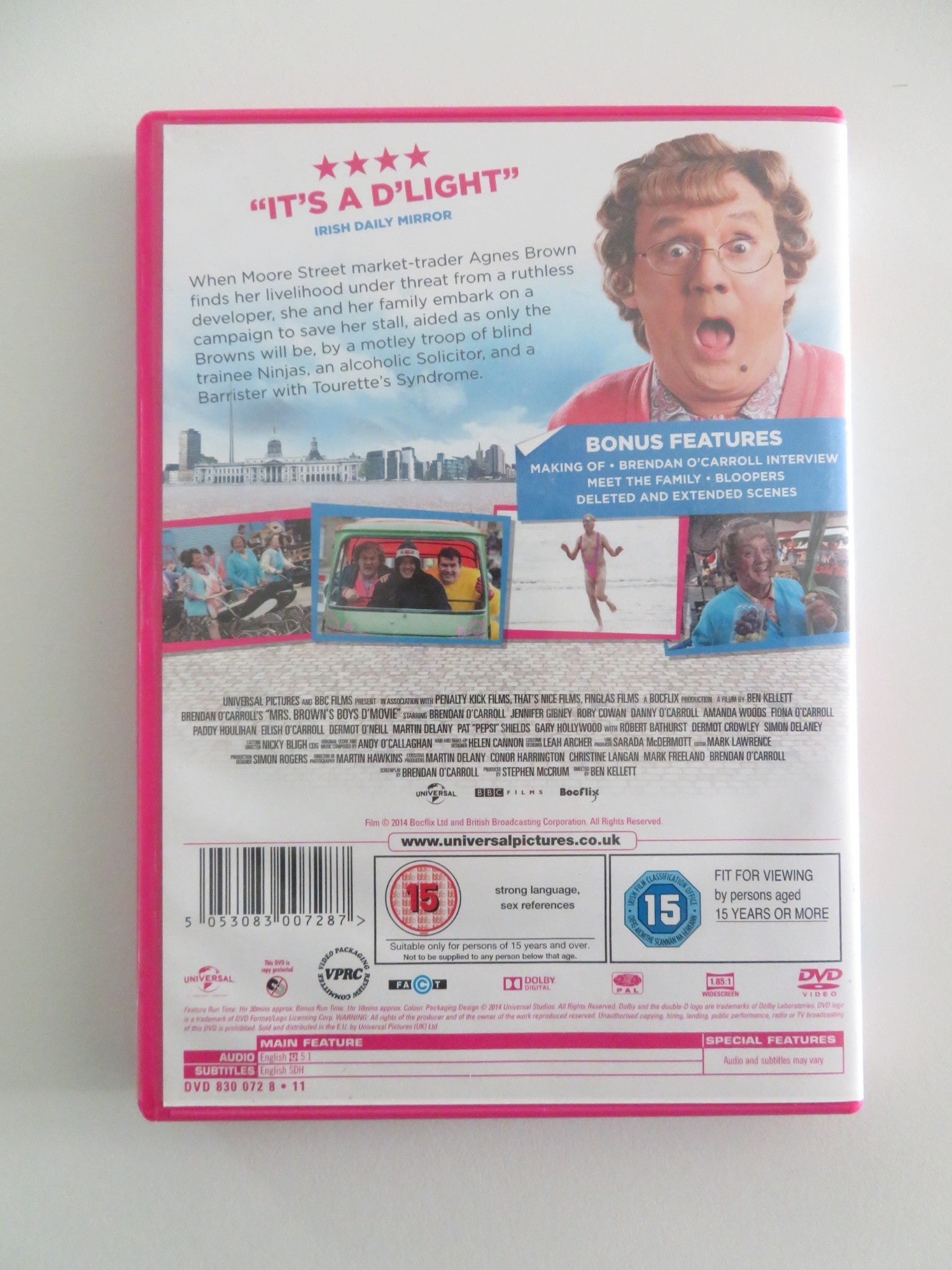 MRS. BROWN'S BOYS D'MOVIE (DVD) BRENDAN O'CARROLL DERMOT O'NEIL 2014 REGION 2, 4 Movie posters