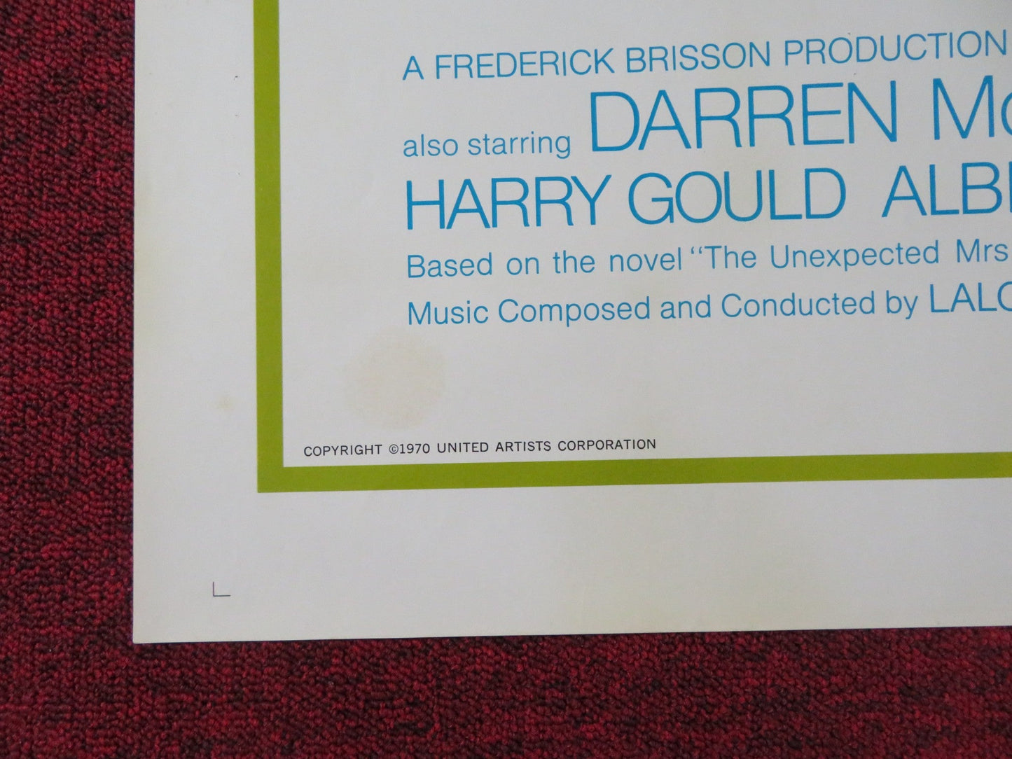 MRS. POLLIFAX - SPY FOLDED US ONE SHEET POSTER ROSALIND RUSSELL D. MCGAVIN 1970 Rendezvous Cinema Movie posters