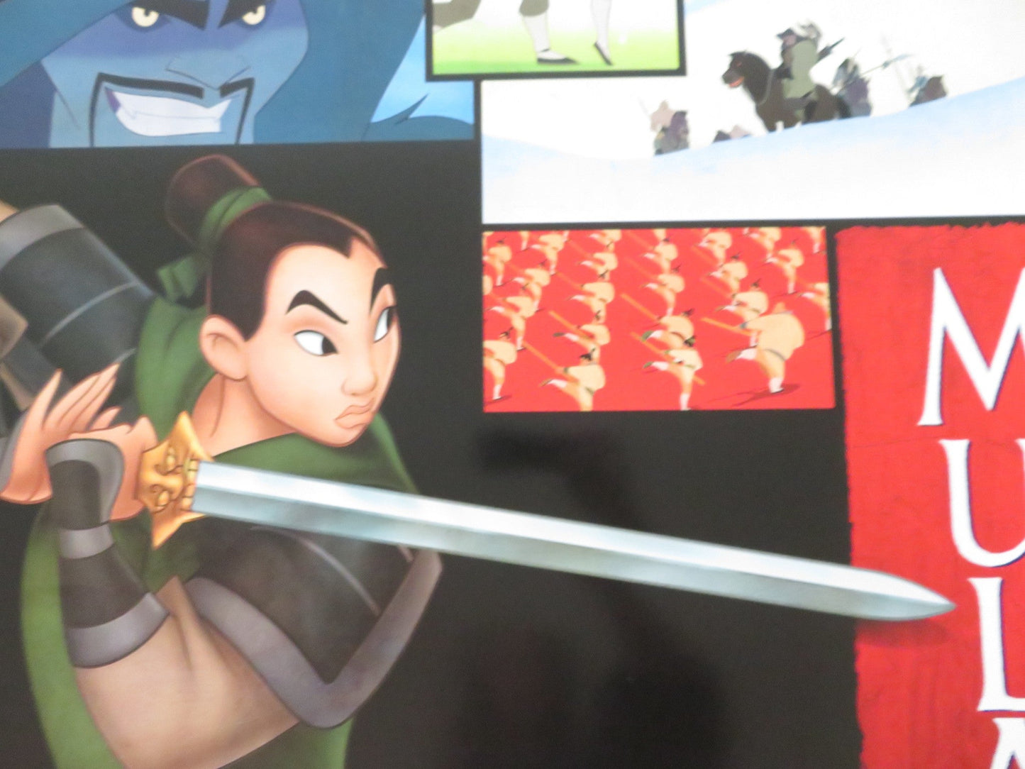 MULAN US ONE SHEET ROLLED POSTER DISNEY MIGUEL FERRER FREDA FOH SHEN 1998 Rendezvous Cinema Movie posters