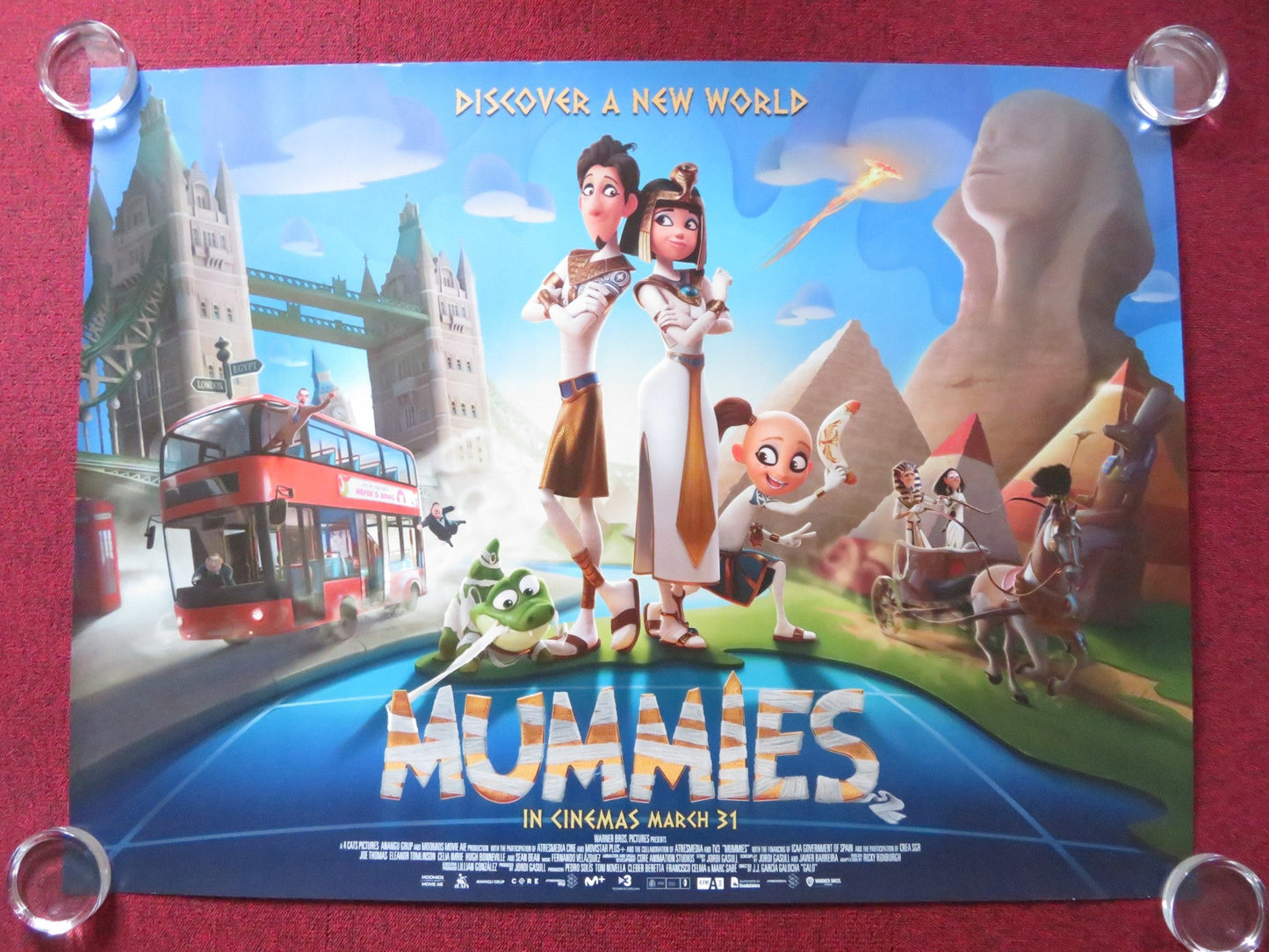 MUMMIES UK QUAD ROLLED POSTER SEAN BEAN HUGH BONNEVILLE 2023 Rendezvous Cinema Movie posters