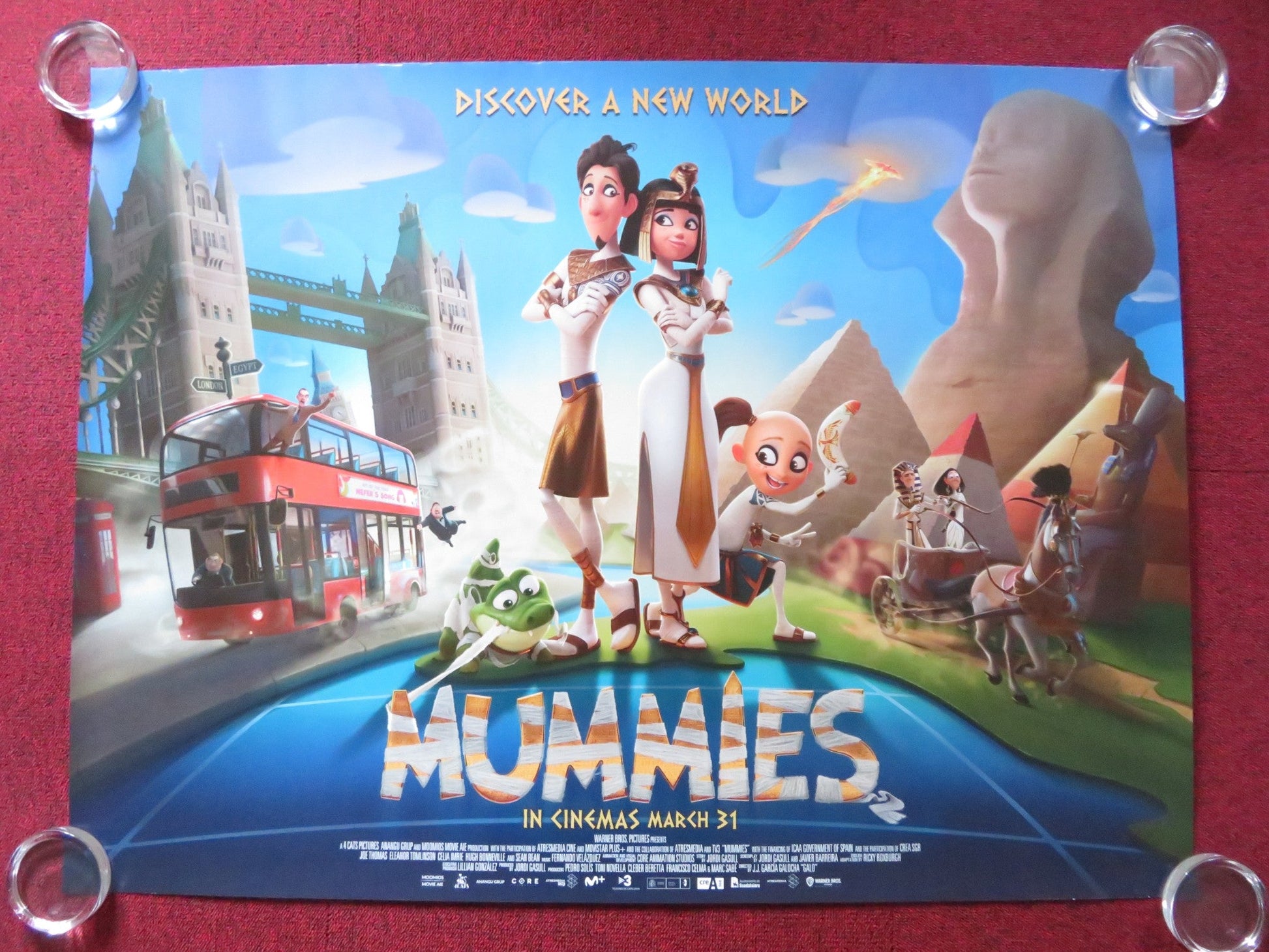 MUMMIES UK QUAD ROLLED POSTER SEAN BEAN HUGH BONNEVILLE 2023 Rendezvous Cinema Movie posters