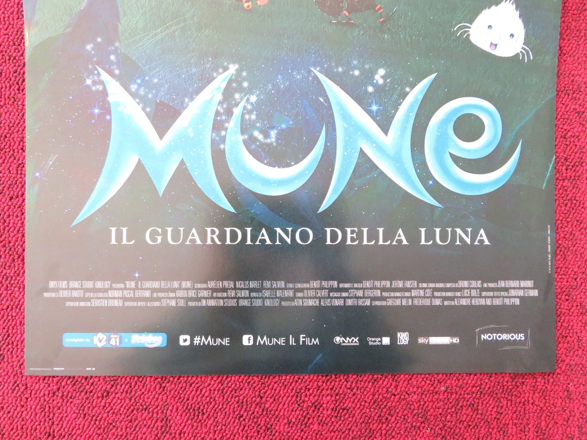 MUNE: GUARDIAN OF THE MOON ITALIAN LOCANDINA POSTER OMAR SY IZIA HIGELIN 2014 Rendezvous Cinema Movie posters