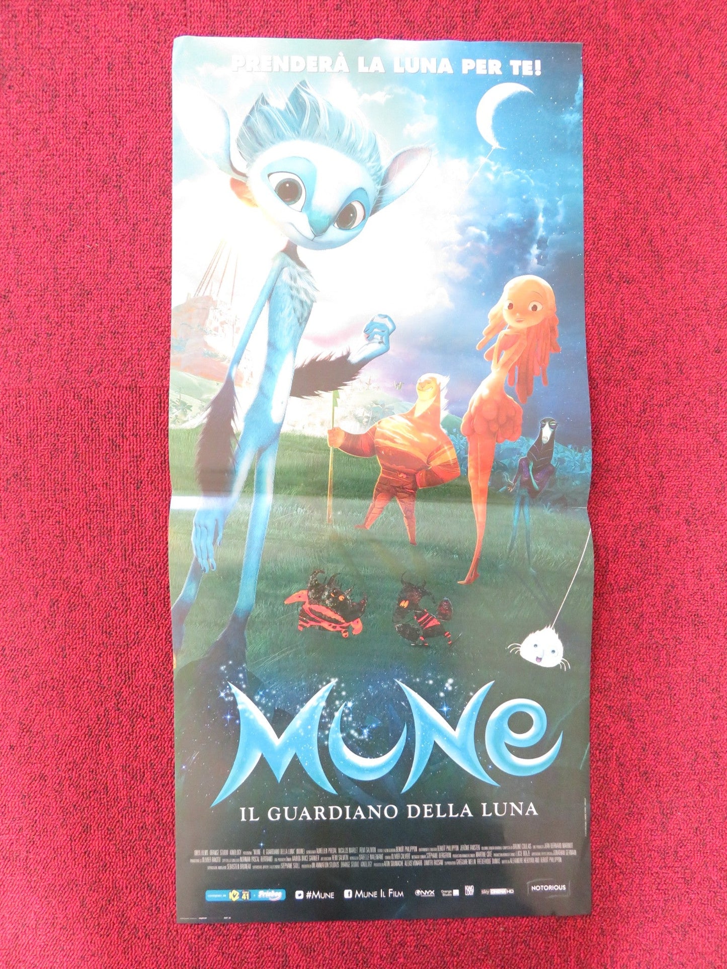 MUNE: GUARDIAN OF THE MOON ITALIAN LOCANDINA POSTER OMAR SY IZIA HIGELIN 2014 Rendezvous Cinema Movie posters
