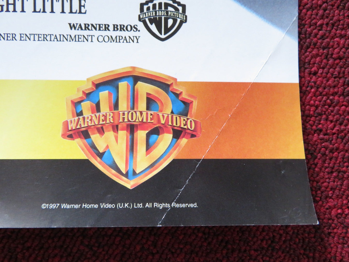 MURDER AT 1600 VHS VIDEO POSTER WESLEY SNIPES DIANE LANE 1997 Rendezvous Cinema Movie posters