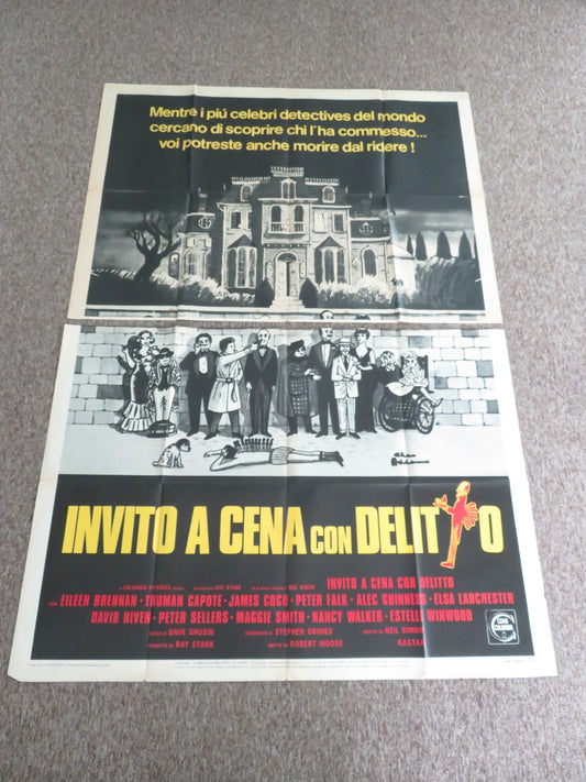 MURDER BY DEATH ITALIAN 4 FOGLIO POSTER EILEEN BRENNAN TRUMAN CAPOTE 1976 Movie posters