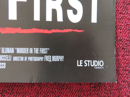 MURDER IN THE FIRST VHS VIDEO POSTER KEVIN BACON GARY OLDMAN 1995 Rendezvous Cinema Movie posters