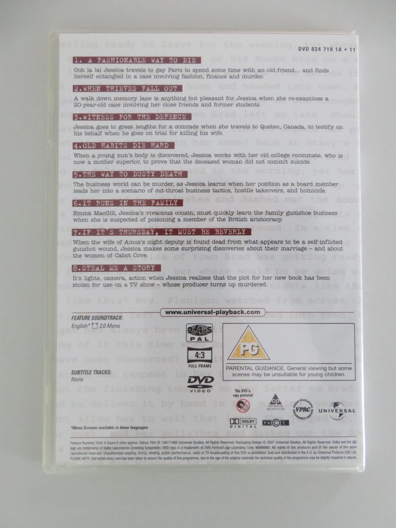 Murder, She Wrote - The Complete Fourth Season (DVD BoxSet) 1987 Region 2, 4, 5 Movie posters