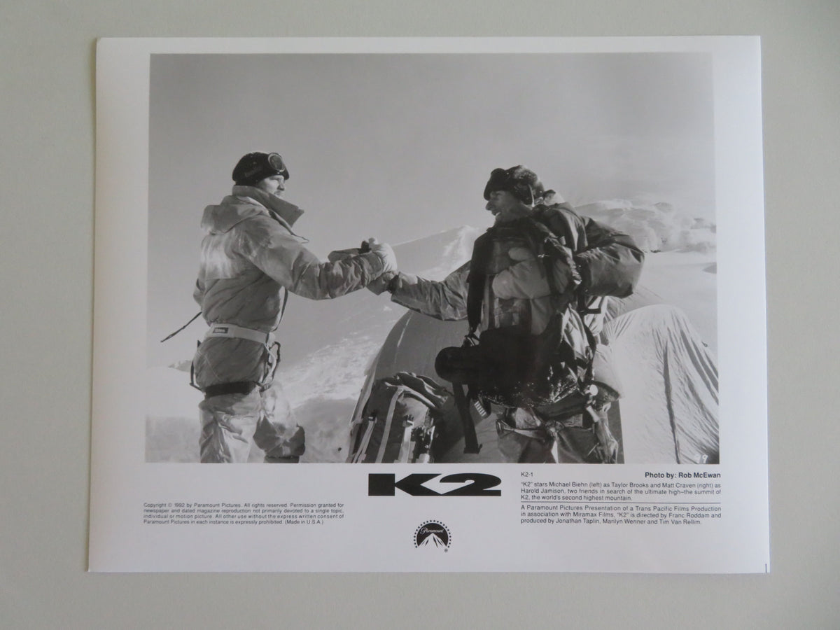 K2 Movie Still Photo Lot Of 3 Michael Biehn Matt Craven 1992