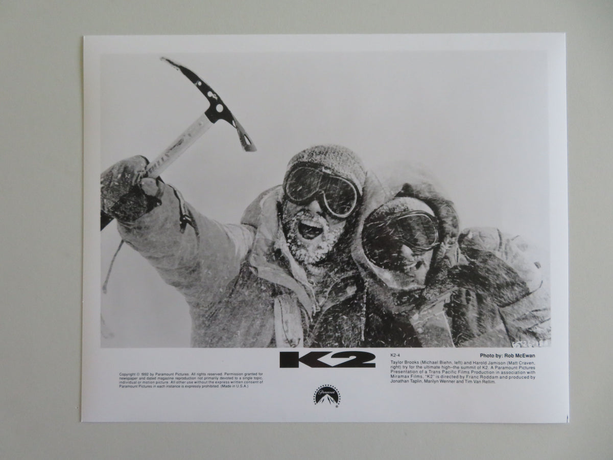 K2 Movie Still Photo Lot Of 3 Michael Biehn Matt Craven 1992