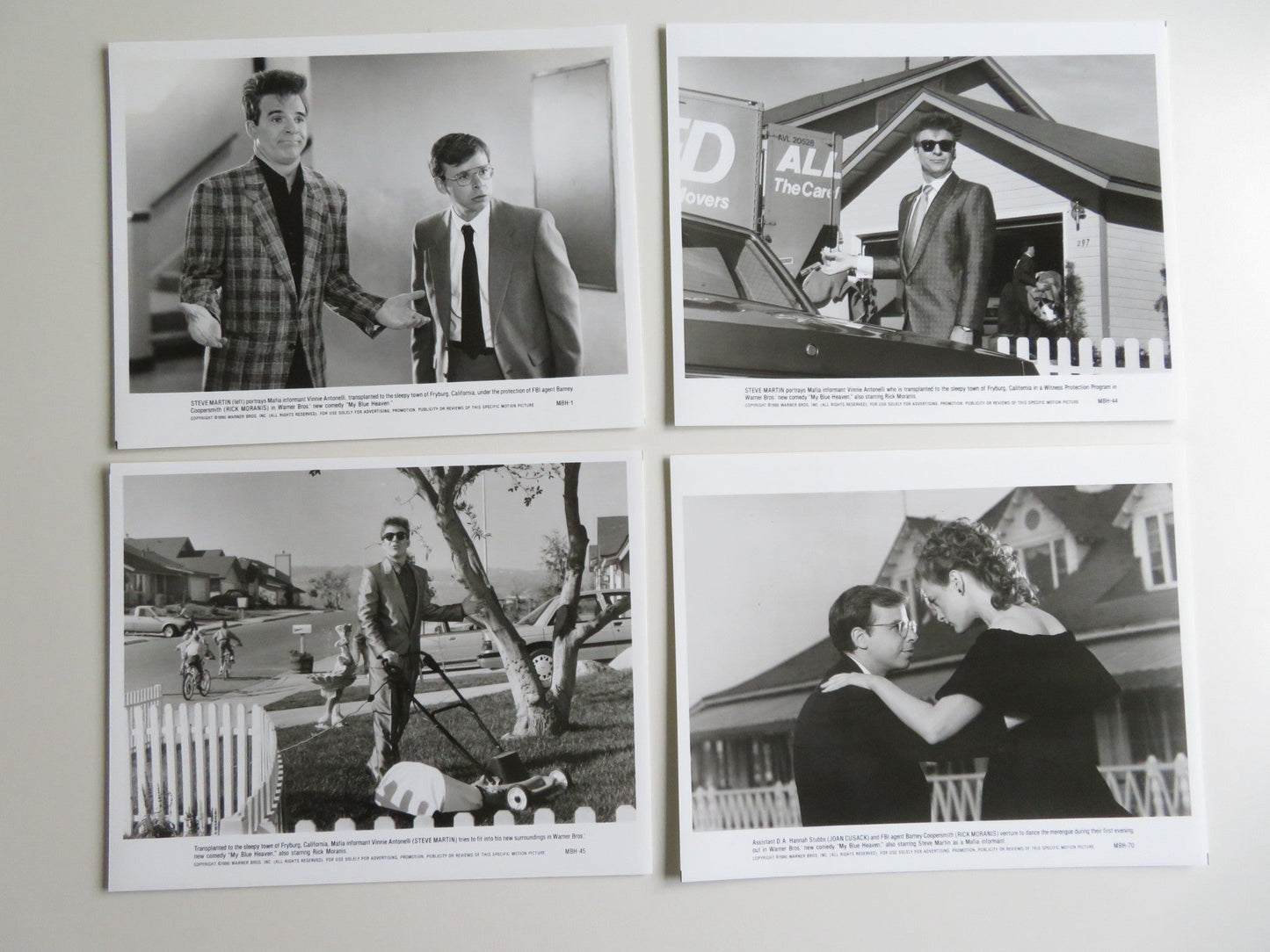 MY BLUE HEAVEN PRESS KIT 1990 STEVE MARTIN RICK MORANIS JOAN CUSACK Movie posters