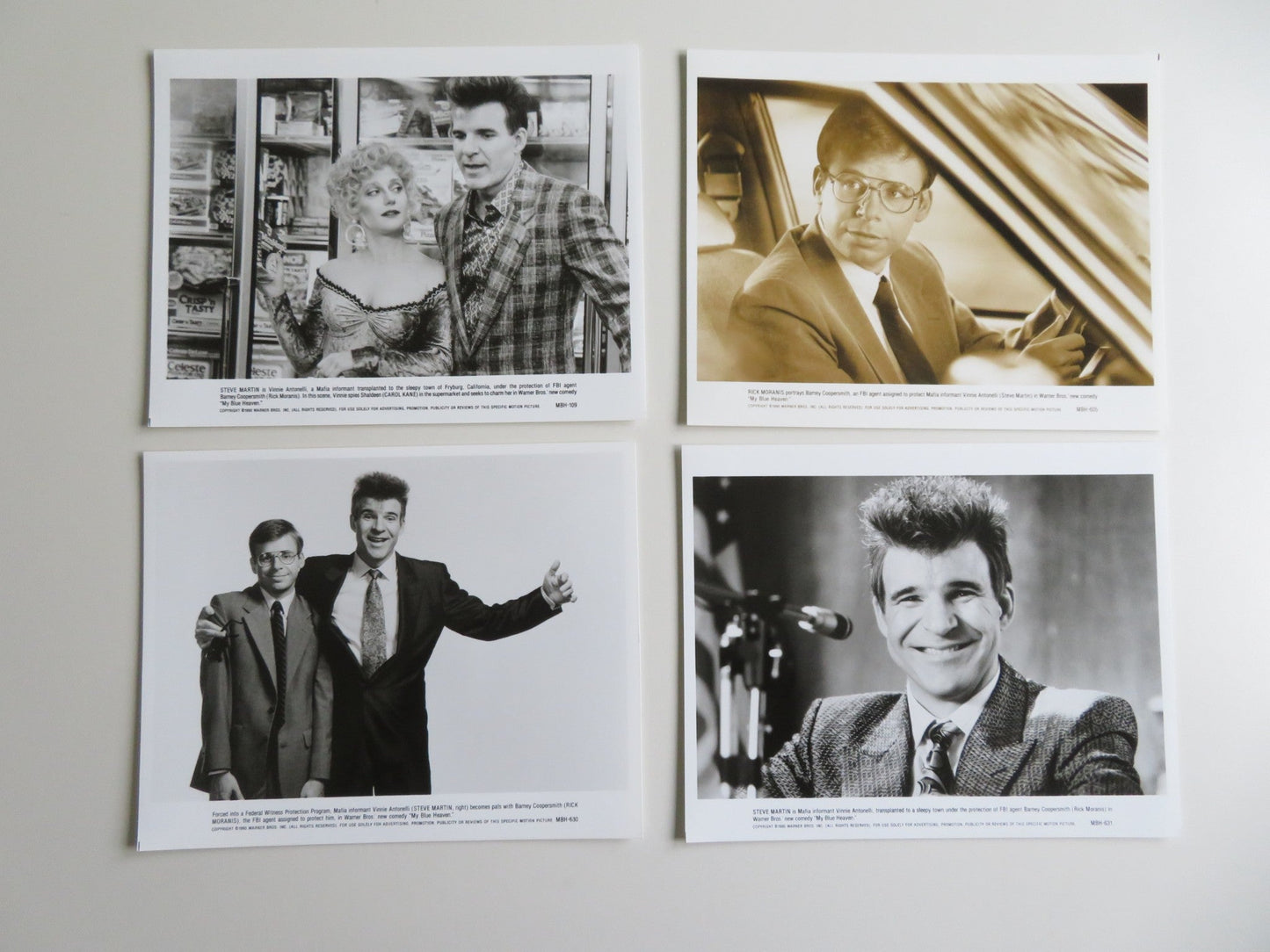 MY BLUE HEAVEN PRESS KIT 1990 STEVE MARTIN RICK MORANIS JOAN CUSACK Movie posters