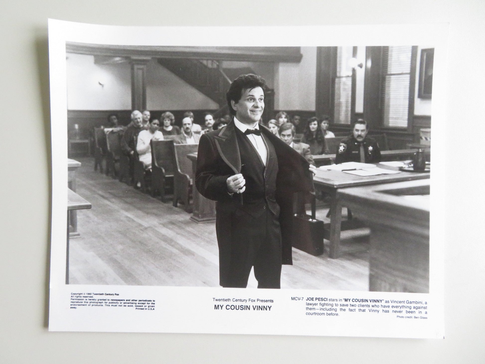 MY COUSIN VINNY MOVIE STILL PHOTO LOT OF 2 JOE PESCI RALPH MACCHIO 1992 - Rendezvous Cinema