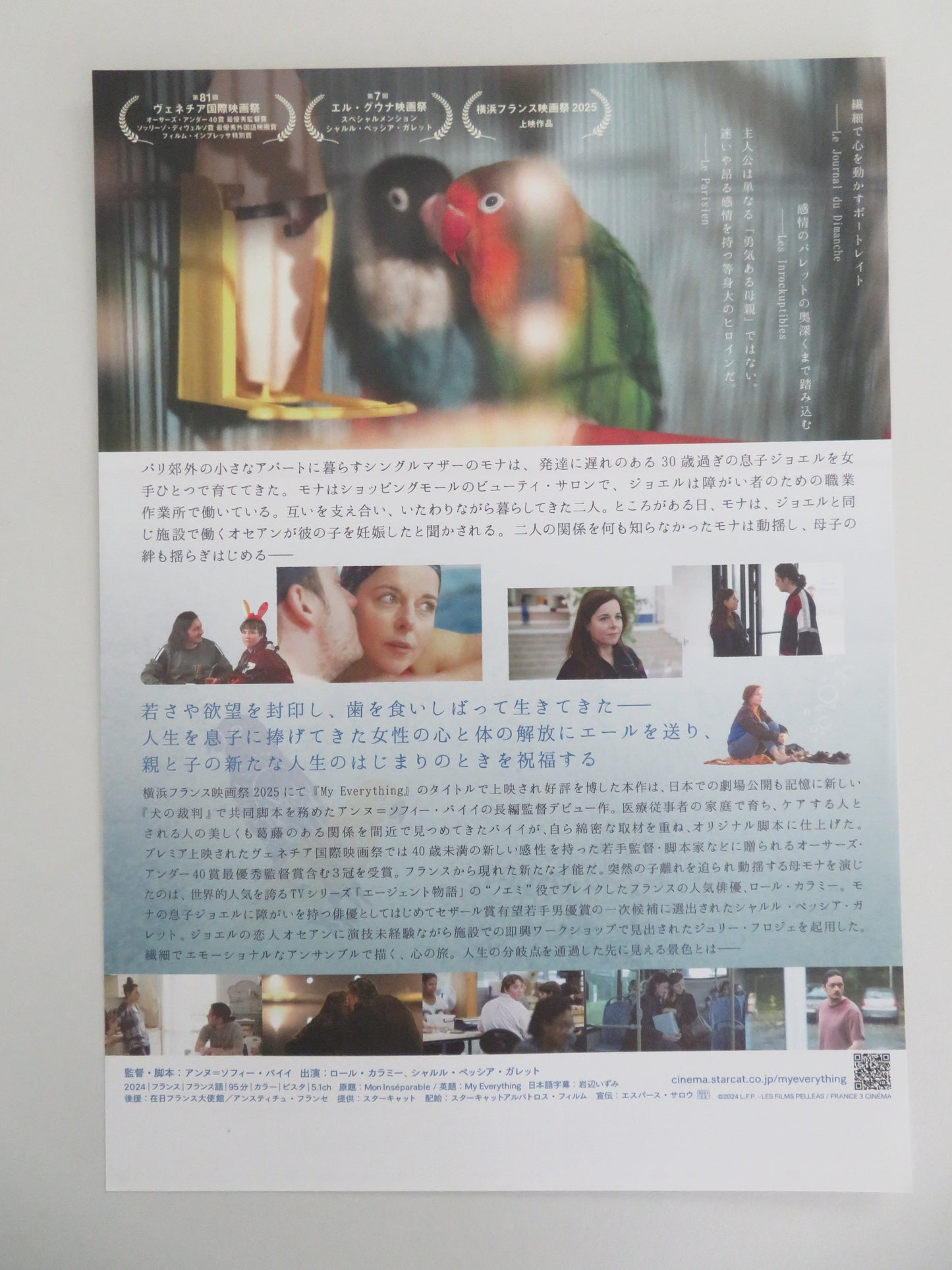 My Everything Japanese Chirashi (B5) Poster Calamy Peccia 2024 Movie posters
