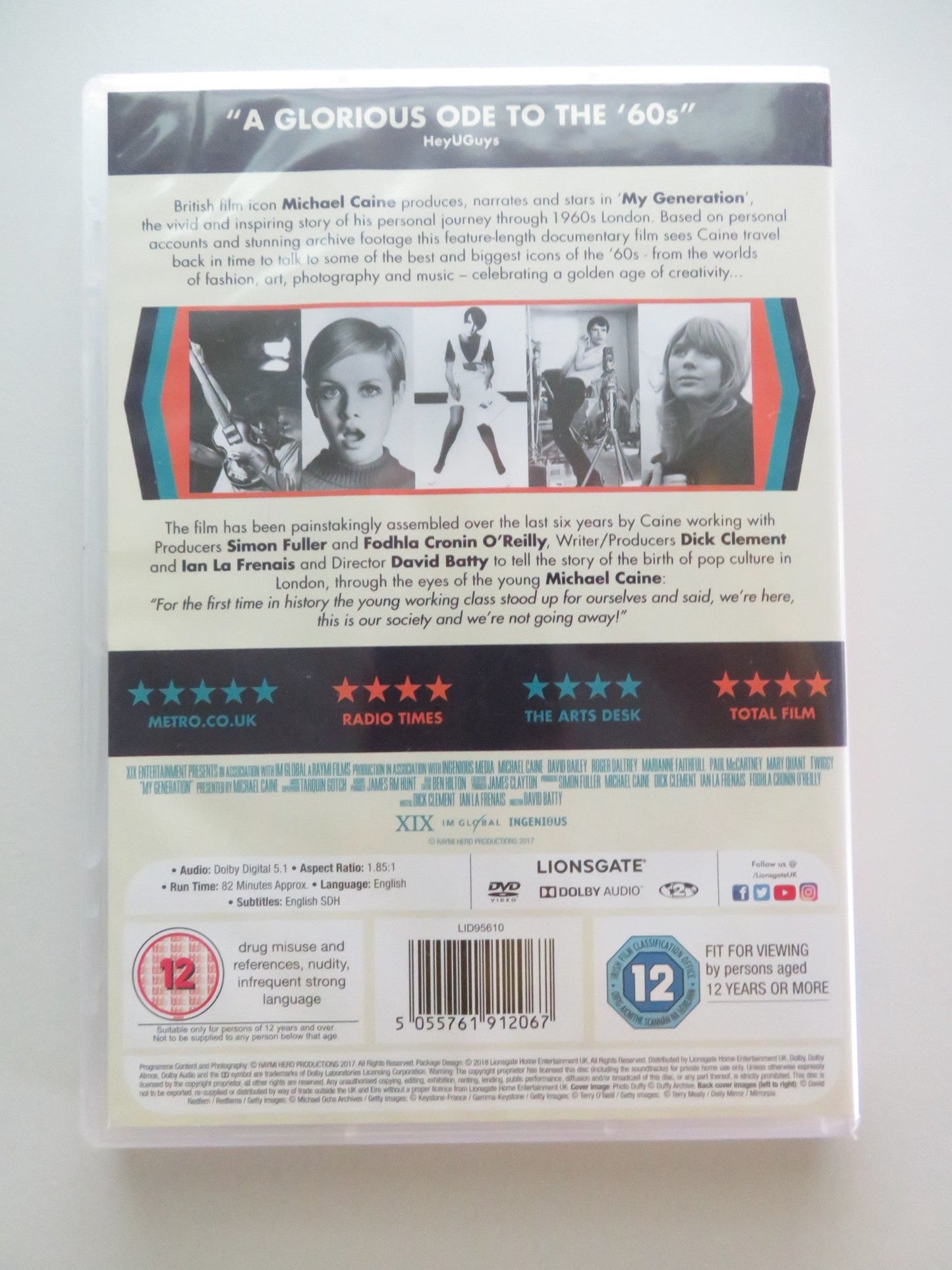 MY GENERATION (DVD) MICHAEL CAINE TWIGGY 2017 REGION 2 Movie posters