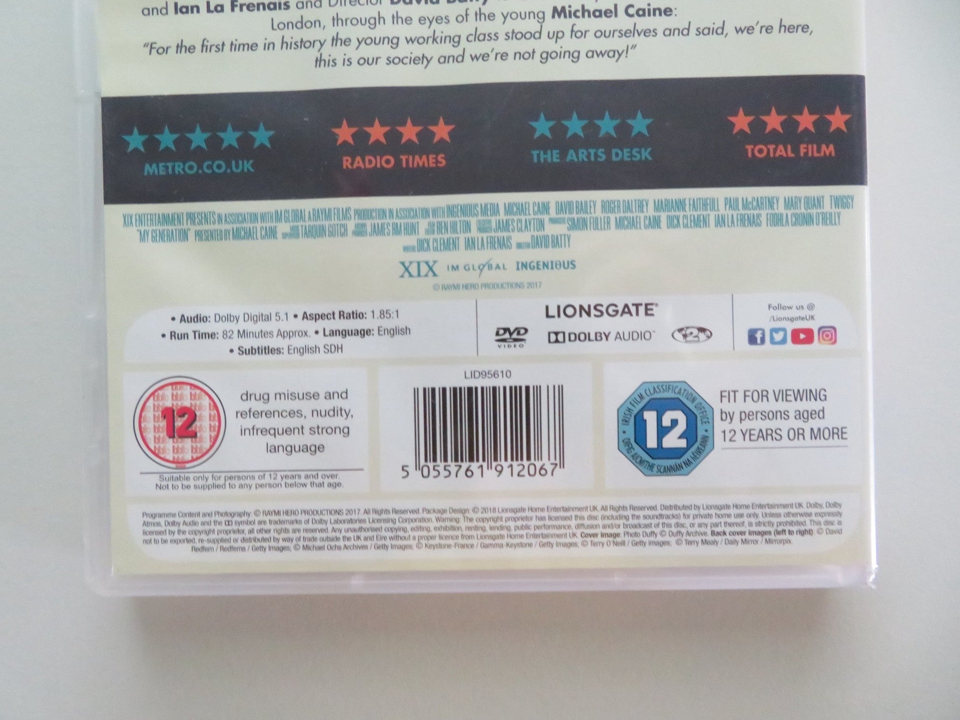 MY GENERATION (DVD) MICHAEL CAINE TWIGGY 2017 REGION 2 Movie posters