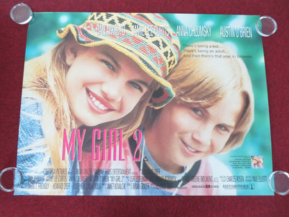 My Girl 2 UK Quad Rolled Poster Dan Aykroyd Jamie Lee Curtis Anna Chlumsky 1994 Movie posters