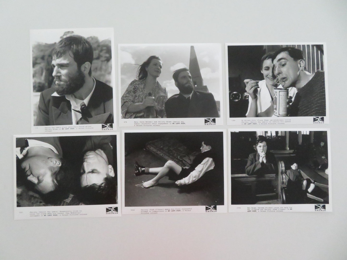 MY LEFT FOOT MOVIE STILL PHOTO LOT OF 6 DANIEL DAY - LEWIS BRENDA FRICKER 1989 Movie posters