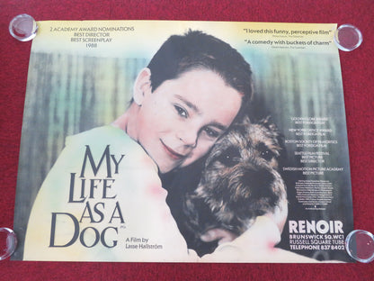 My Life as a Dog UK Quad Rolled Poster Anton Glanzelius Tomas Von Bromssen 1988 Movie posters