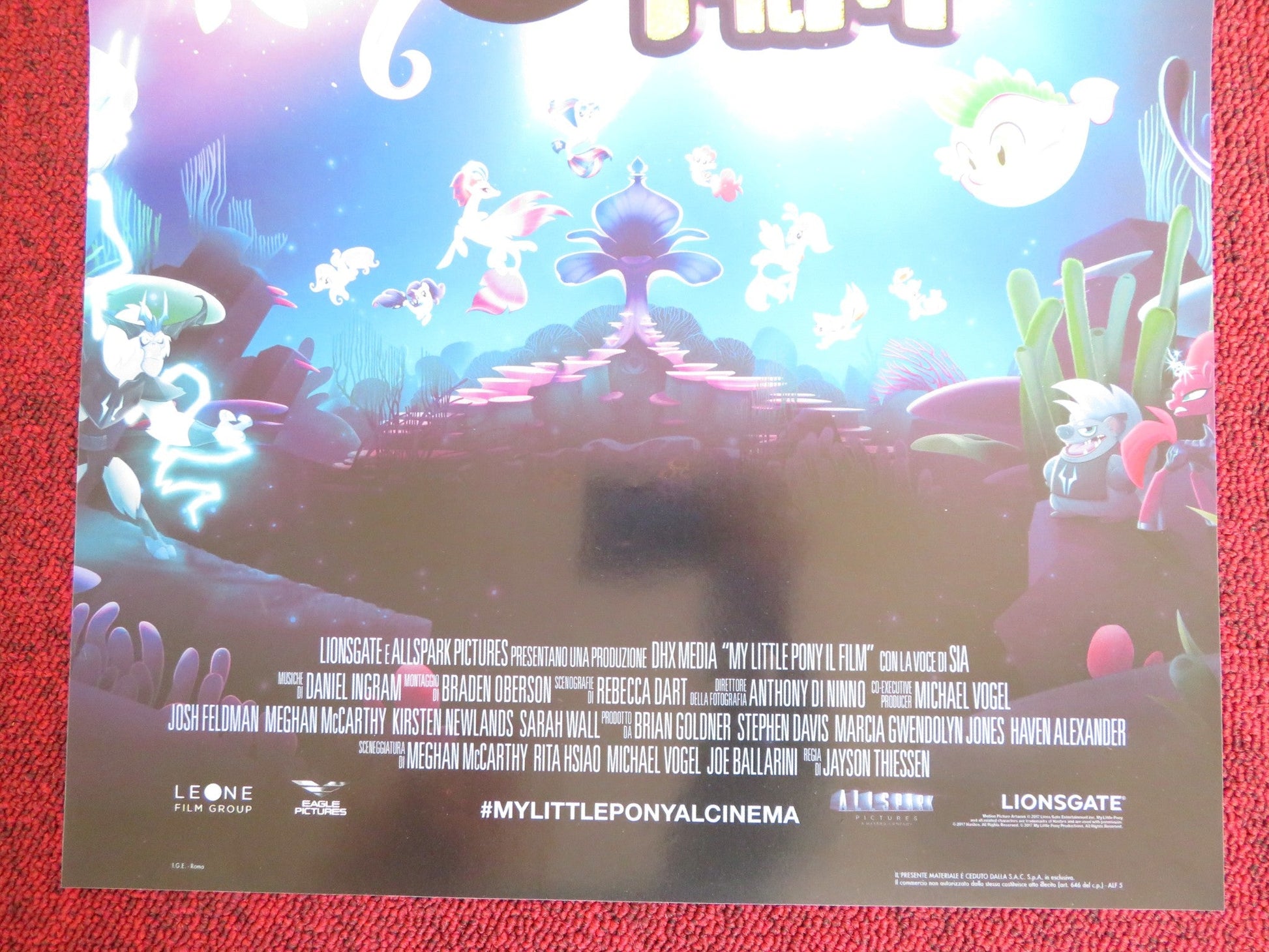 MY LITTLE PONY: THE MOVIE ITALIAN LOCANDINA POSTER EMILY BLUNT UZO ADUBA 2017 Rendezvous Cinema Movie posters