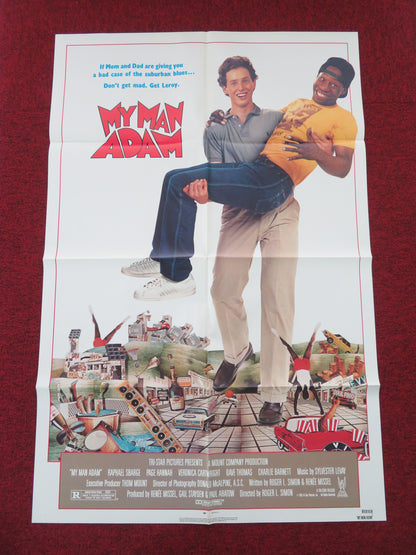 My Man Adam Folded US One Sheet Poster Raphael Sbarge Page Hannah 1985 Movie posters
